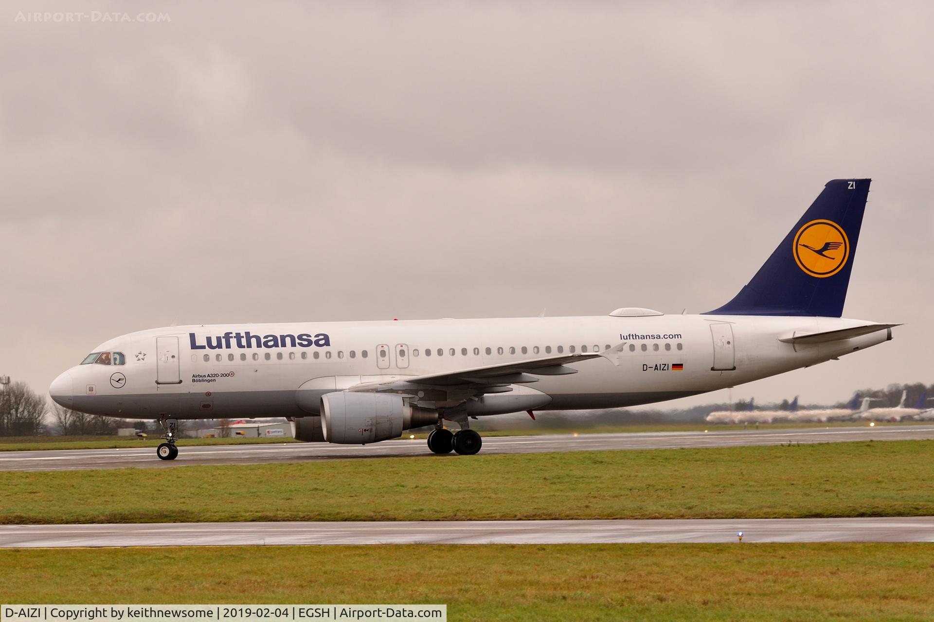 D-AIZI, 2010 Airbus A320-214 C/N 4398, Arriving from Frankfurt for paintwork.