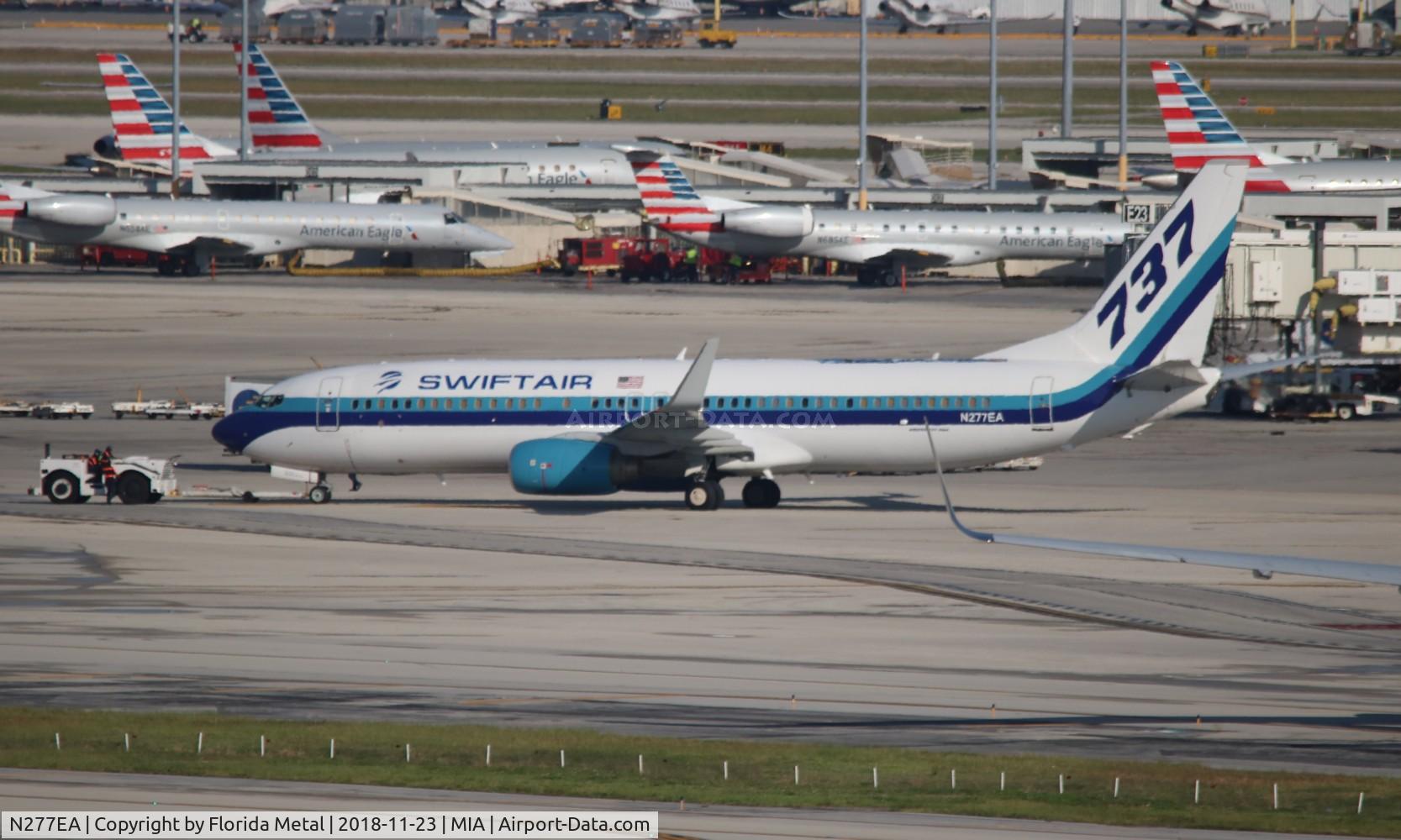 N277EA, 2001 Boeing 737-8CX C/N 32359, Swiftair in Eastern colors