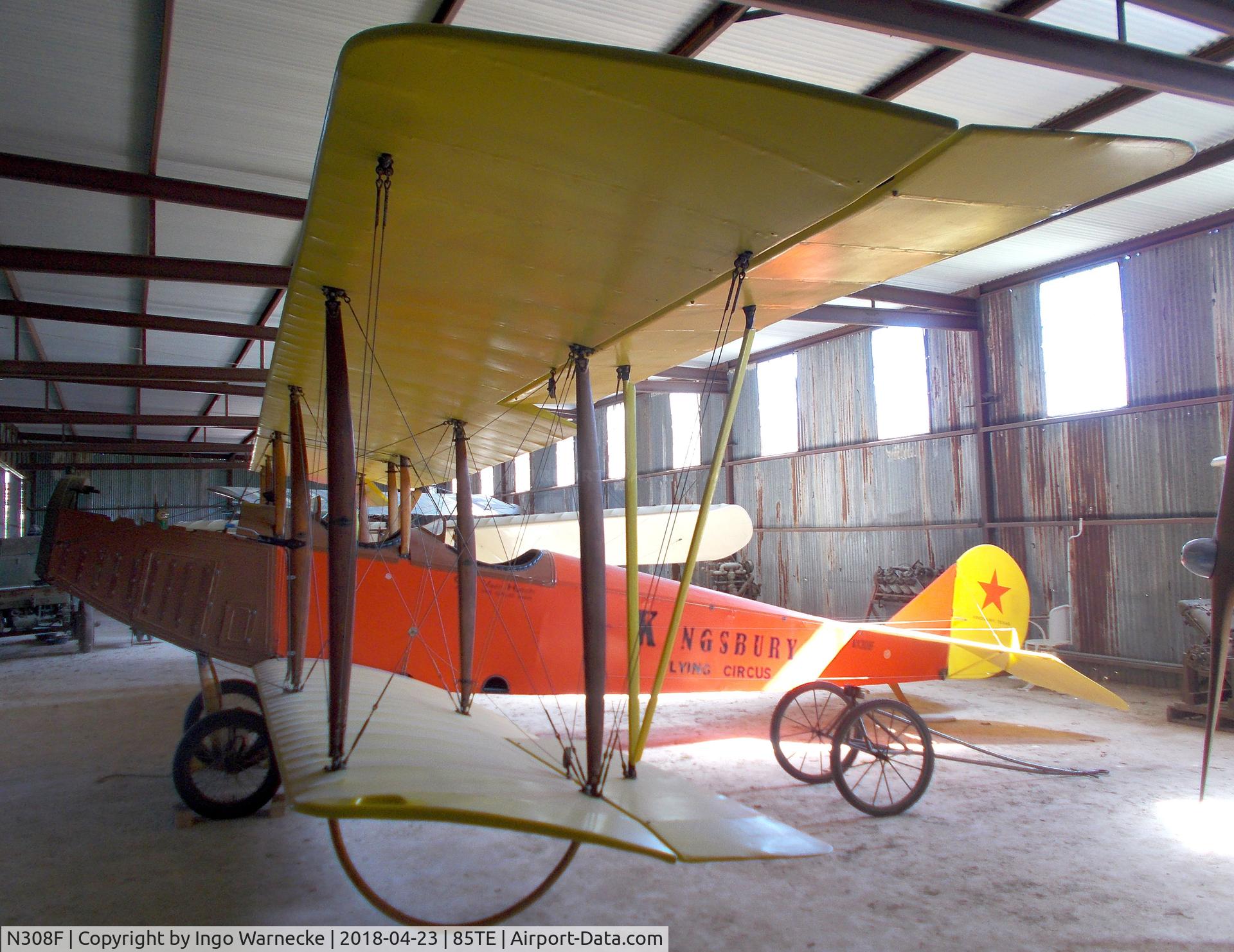 N308F, 2004 Curtiss JN-4C Jenny Replica C/N C-308, Curtiss JN-4C replica at the Pioneer Flight Museum, Kingsbury TX