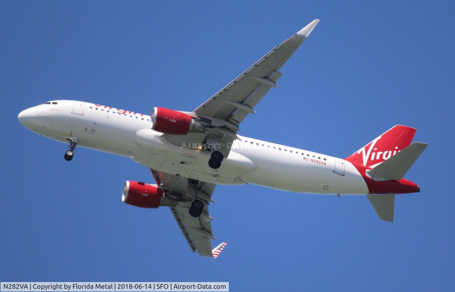 N282VA, 2015 Airbus A320-214 C/N 6704, Virgin America