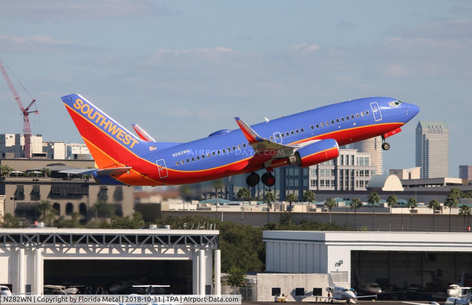 N282WN, 2007 Boeing 737-7H4 C/N 32534, Southwest