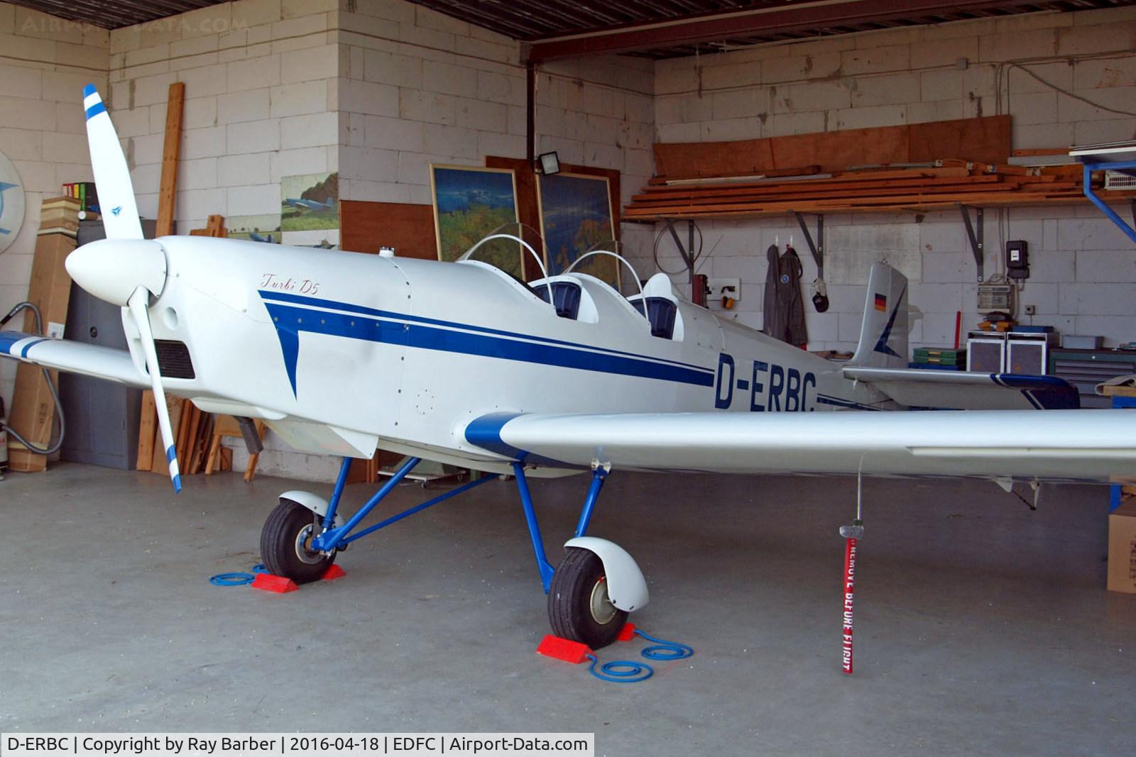 D-ERBC, 2004 Druine D-5 Turbi C/N 85, D-ERBC   Druine D.5 Turbi [85] Aschaffenburg-Grossostheim~D 18/04/2016 On rebuild.