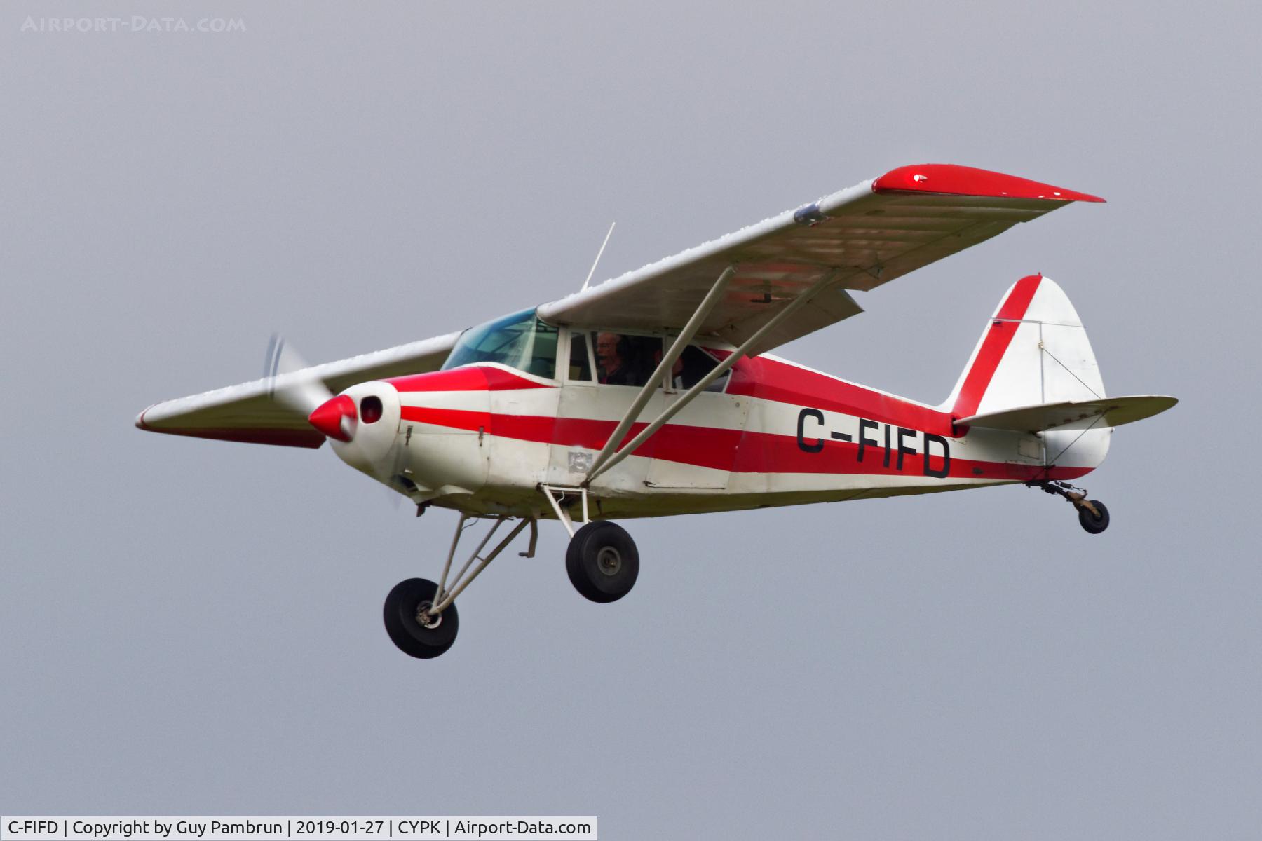 C-FIFD, 1957 Piper PA-22-150 C/N 22-4998, Landing