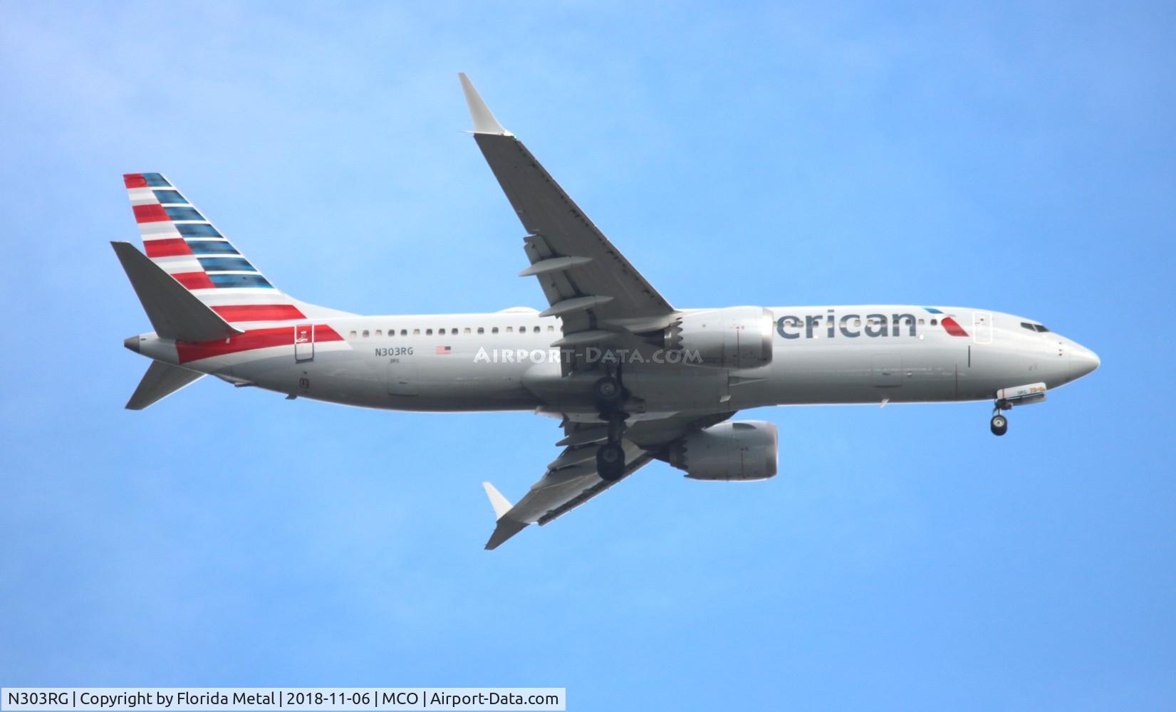 N303RG, 2018 Boeing 737-8 MAX C/N 44448, American