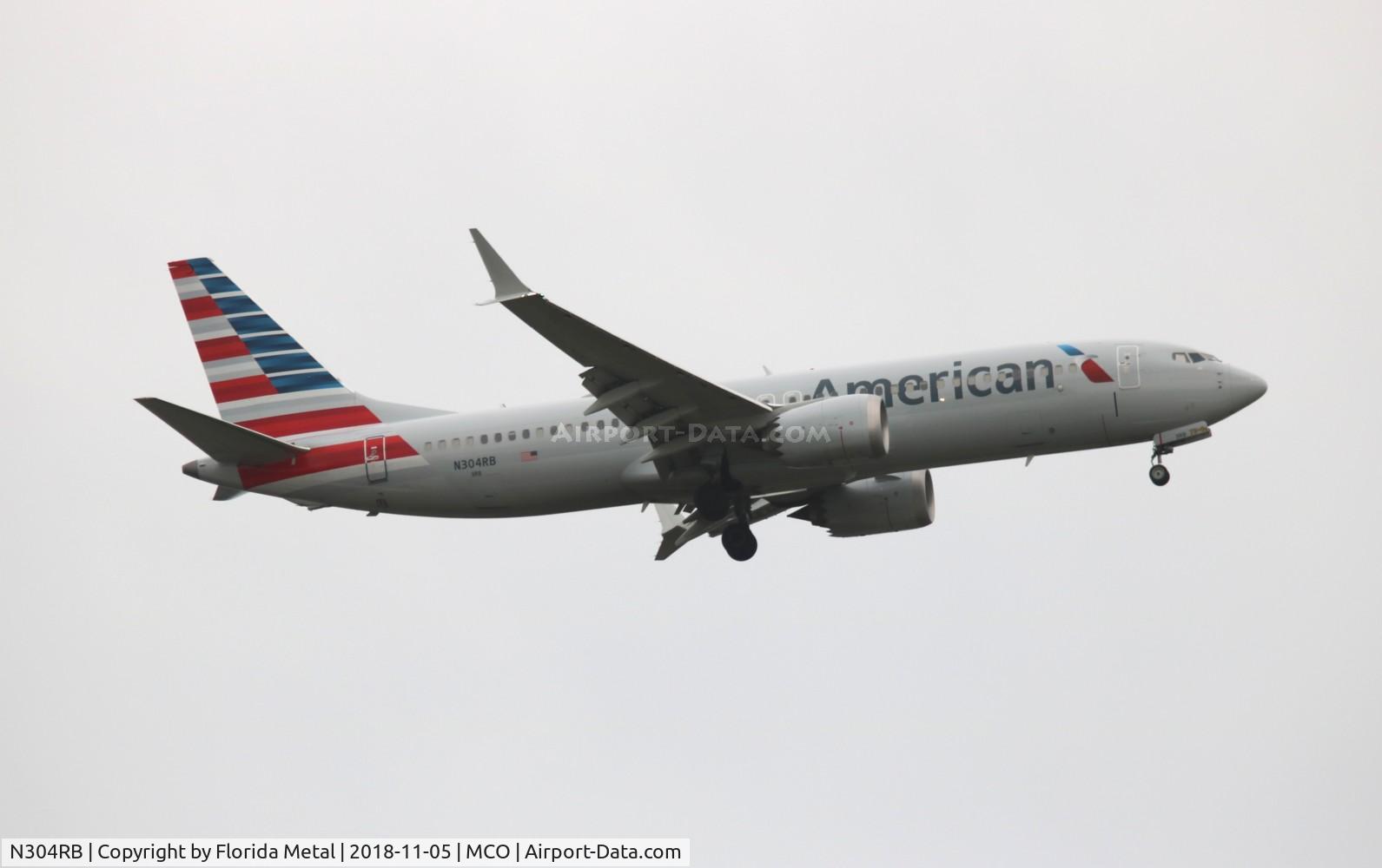 N304RB, 2017 Boeing 737-8 MAX C/N 44463, American
