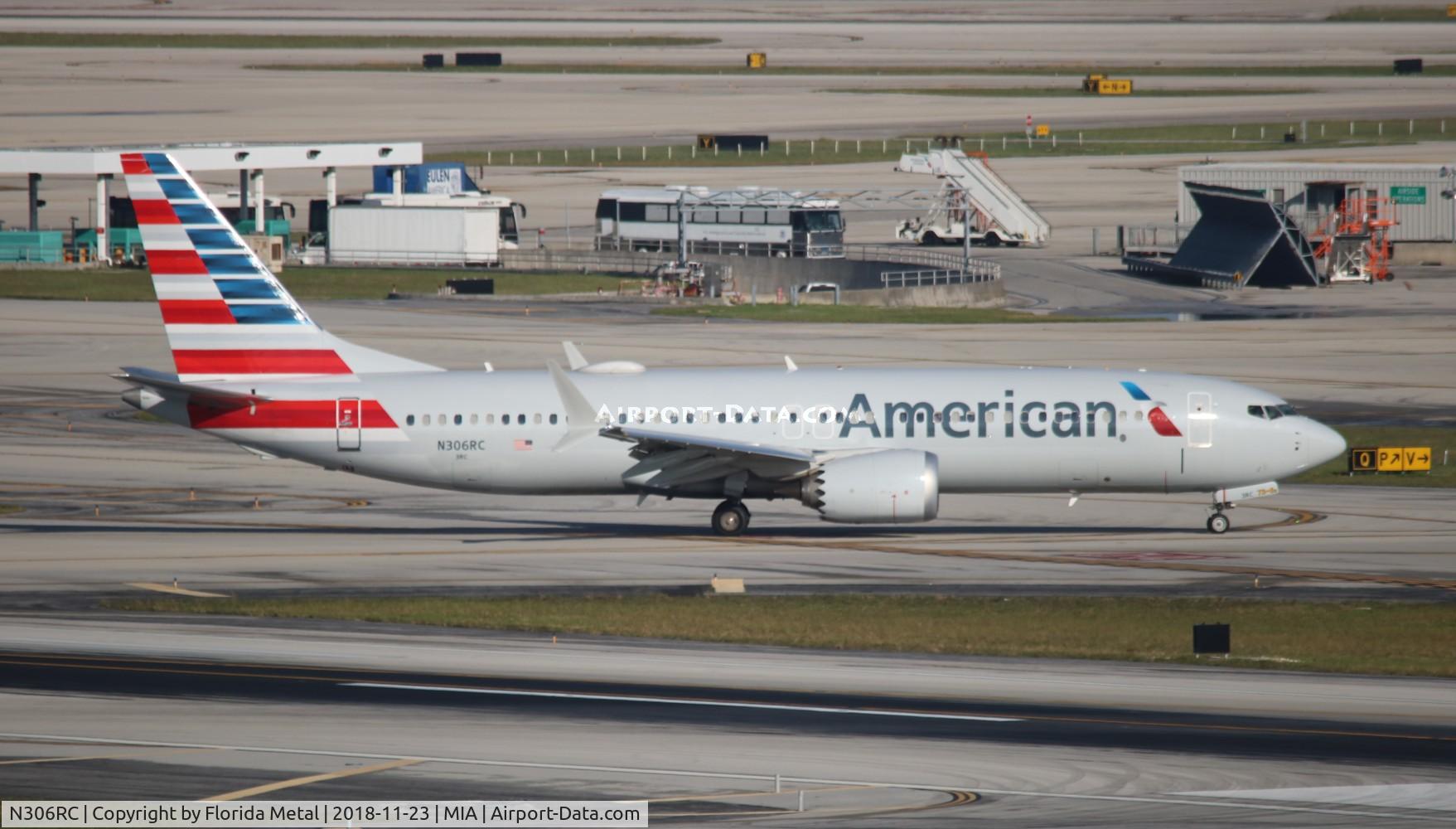 N306RC, 2017 Boeing 737-8 MAX C/N 44465, American