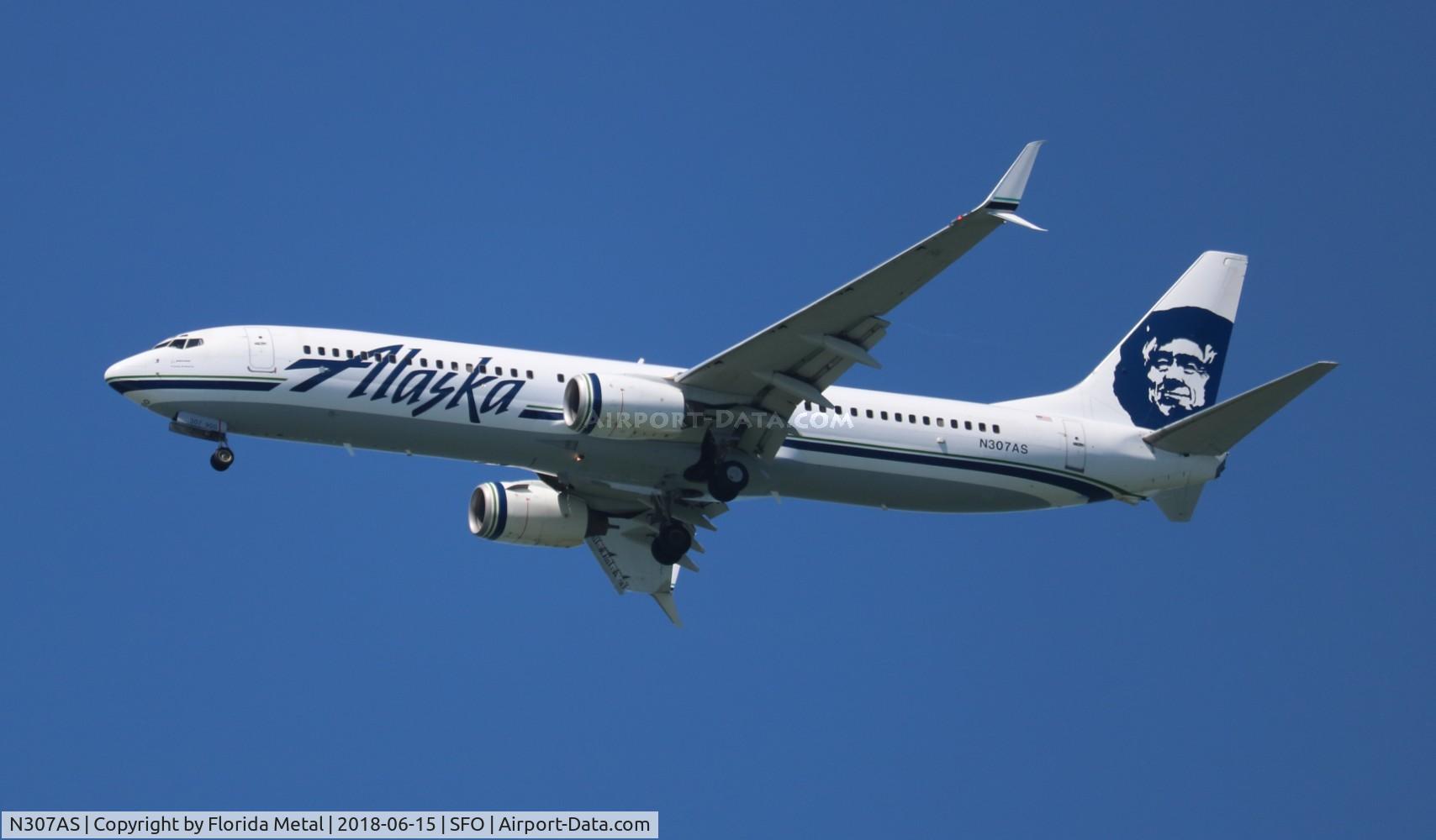 N307AS, 2001 Boeing 737-990 C/N 30015, Alaska
