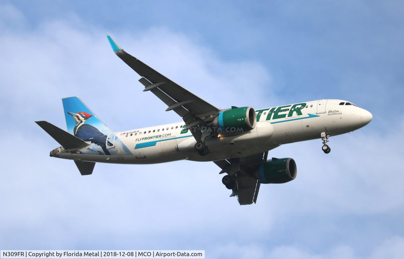 N309FR, 2017 Airbus A320-251N C/N 7555, Weston Woodpecker