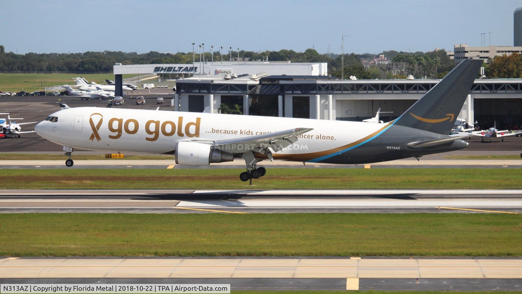 N313AZ, 1990 Boeing 767-338 C/N 24930, Amazon Prime Air