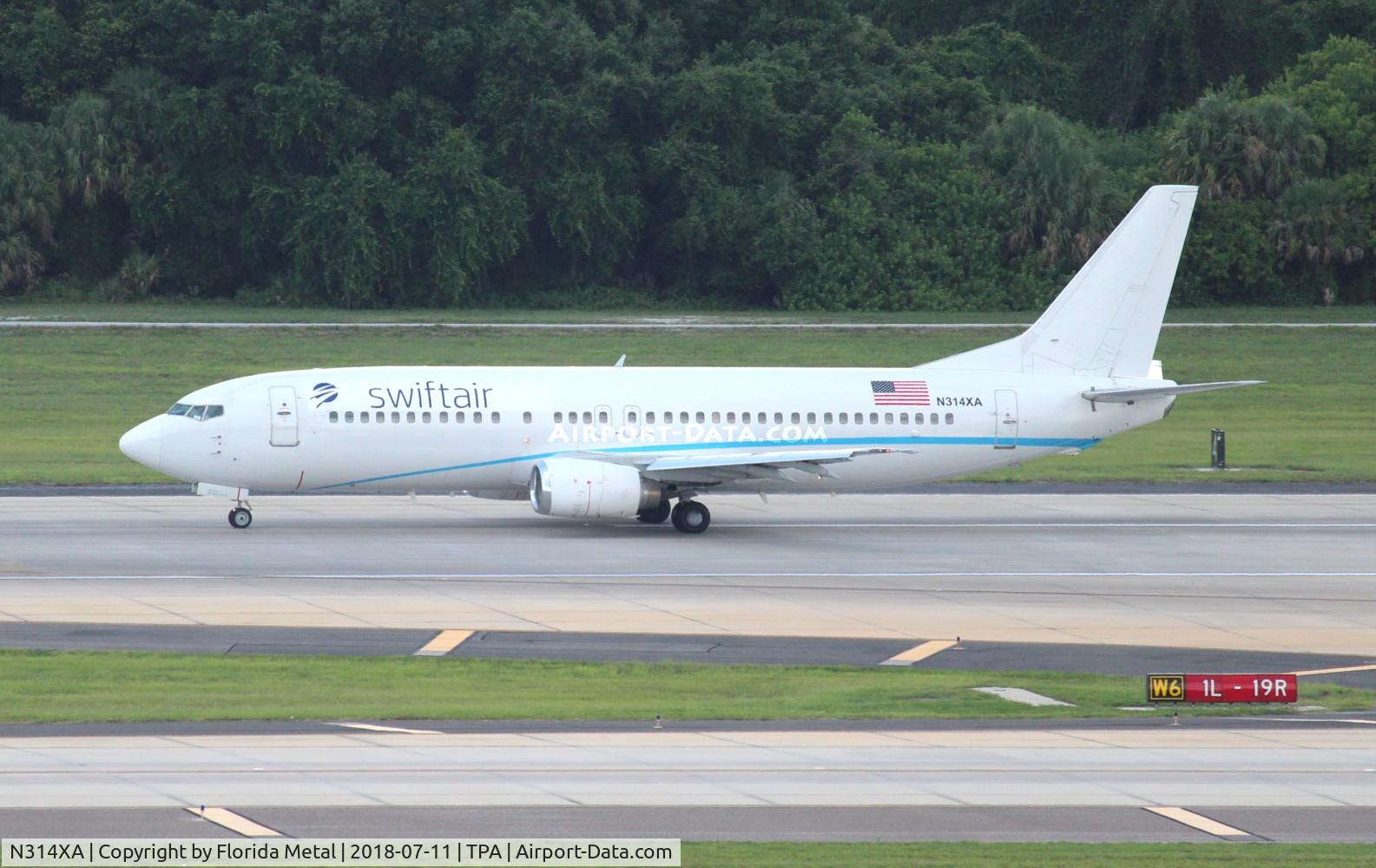 N314XA, 1991 Boeing 737-484 C/N 25314, Swiftair