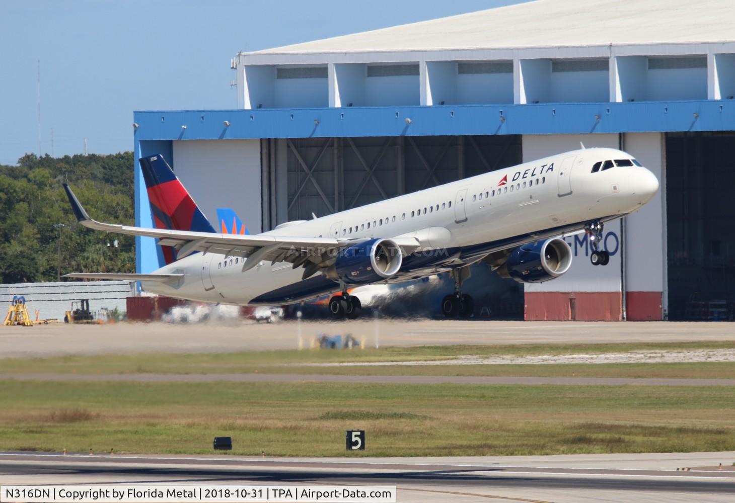 N316DN, 2017 Airbus A321-211 C/N 7327, Delta