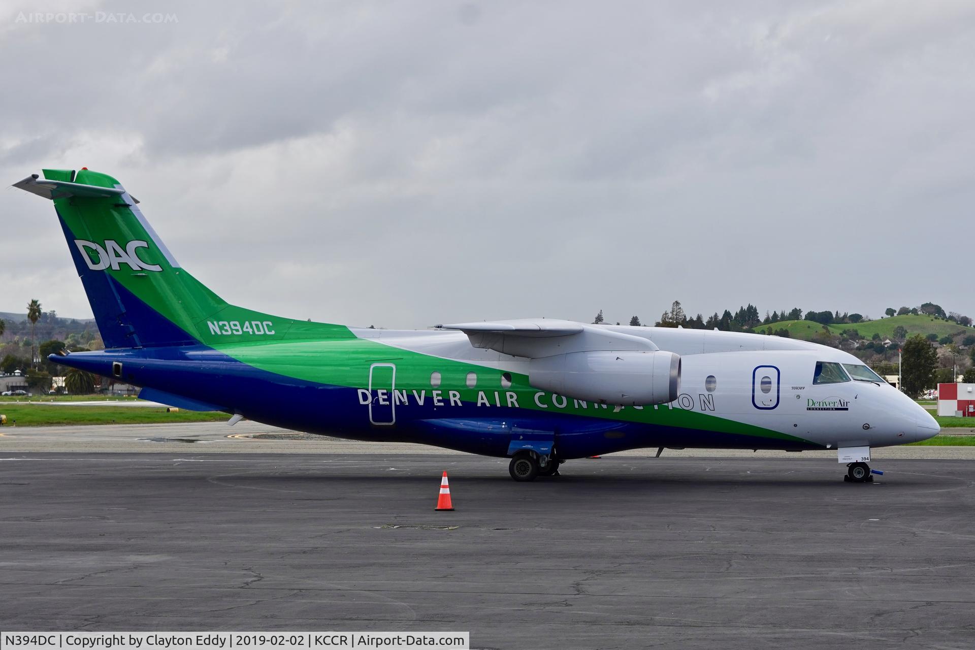 N394DC, 2001 Fairchild Dornier 328-300 328JET C/N 3174, Buchanan Field Concord California 2019.