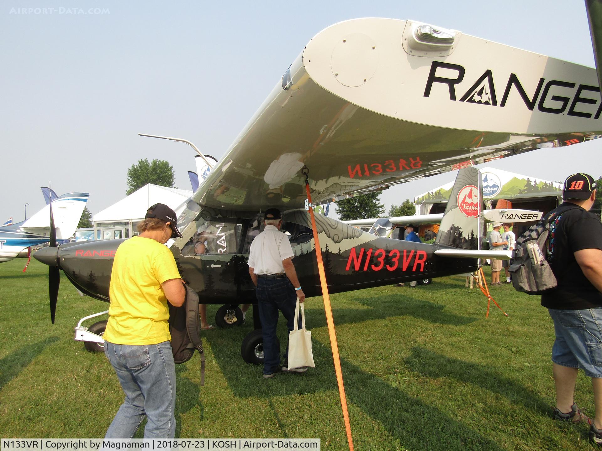 N133VR, 2018 Vashon Aircraft Ranger R7 C/N 10133, at EAA 18