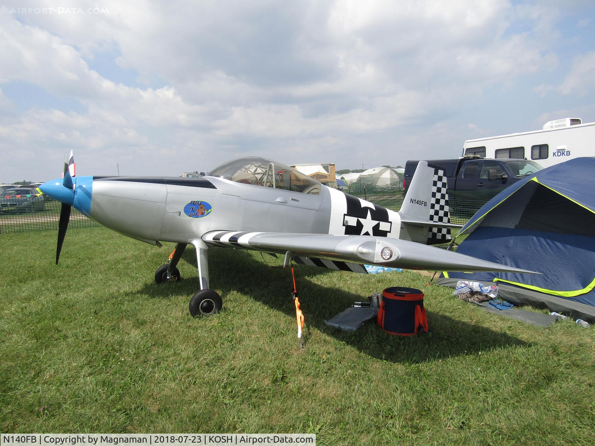 N140FB, 2015 Vans RV-8 C/N 83444, at EAA 18