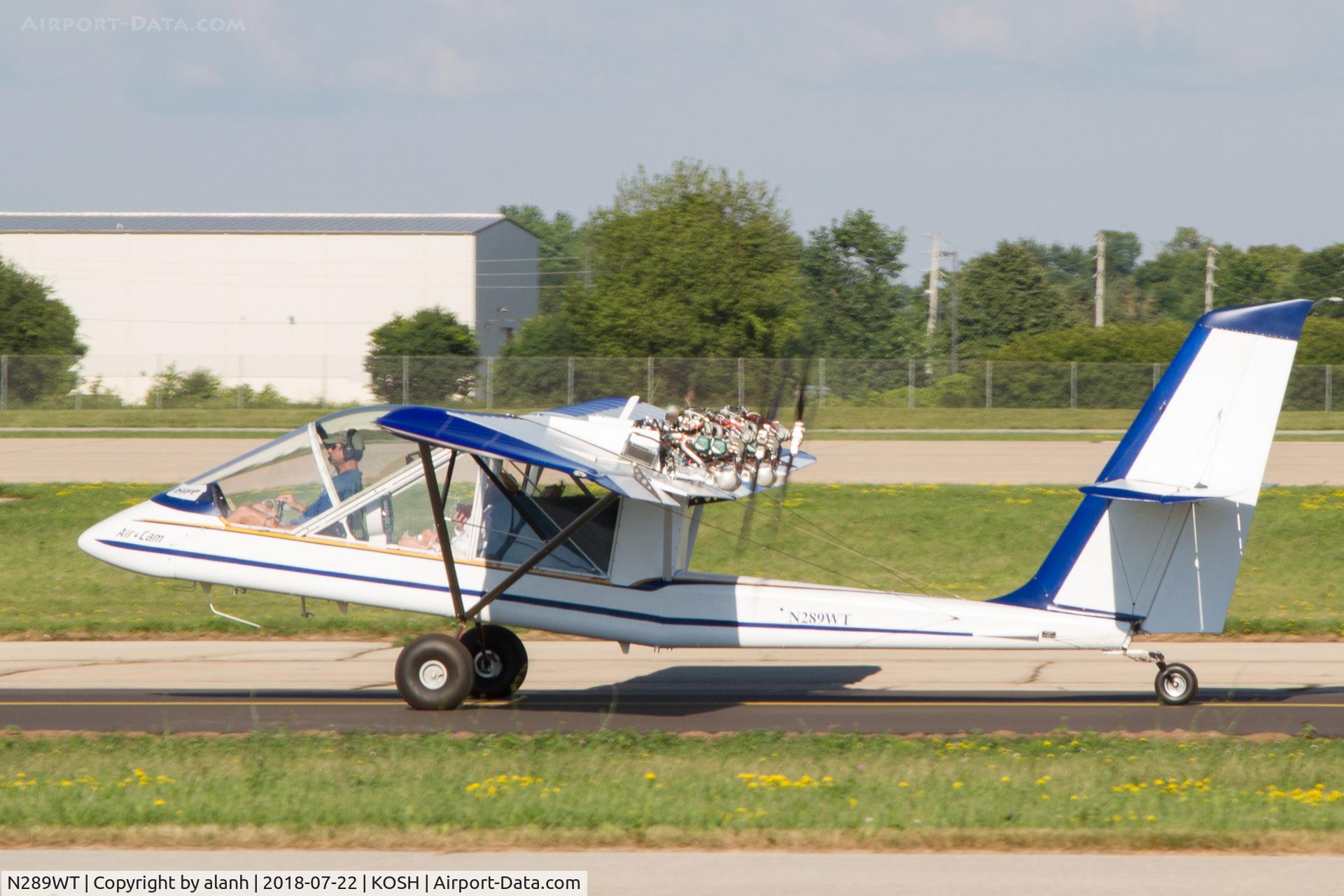 N289WT, 2017 Lockwood Aircam C/N AC230, Taxying at AirVenture 2018