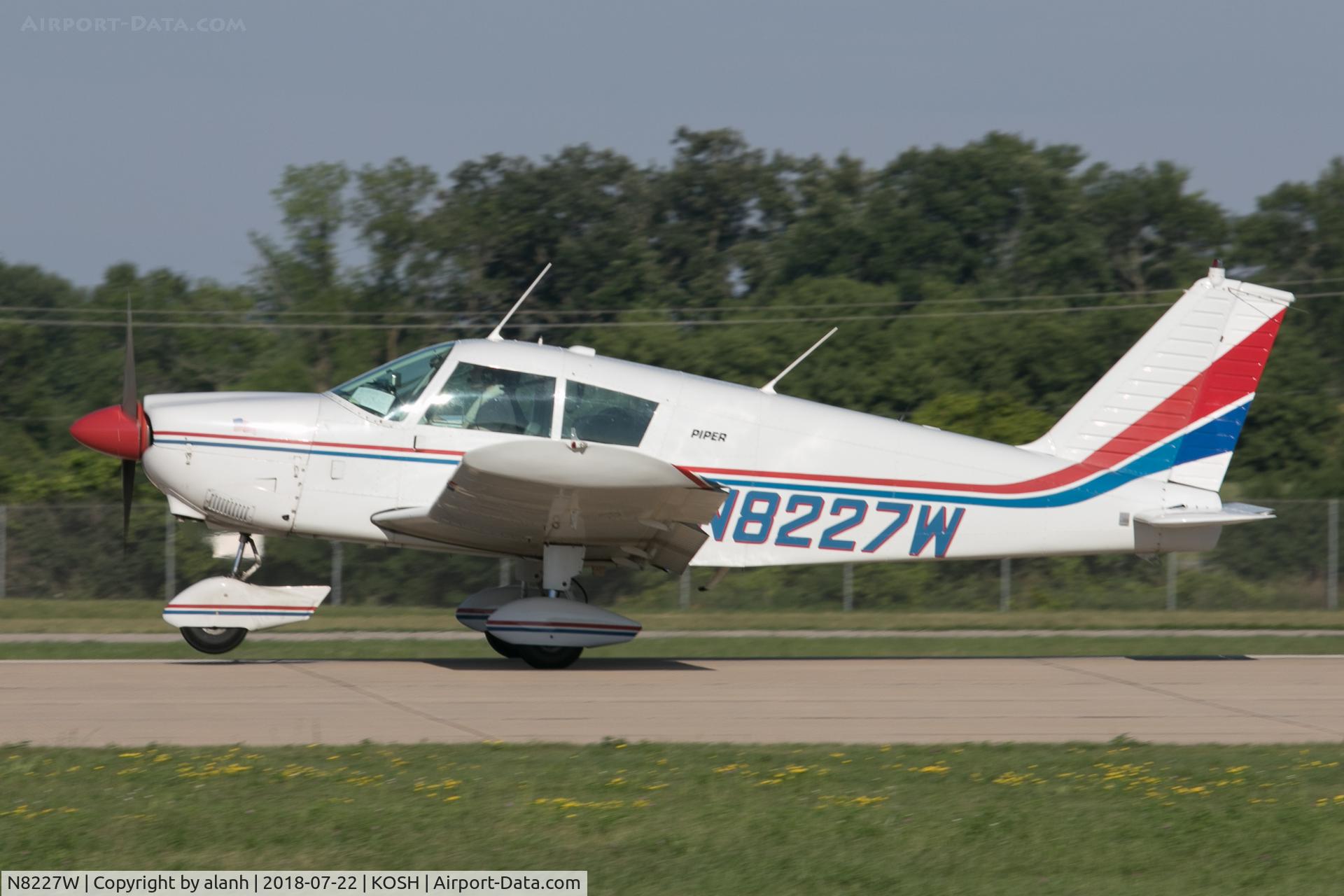N8227W, 1965 Piper PA-28-180 C/N 28-2365, Arriving at AirVenture 2018