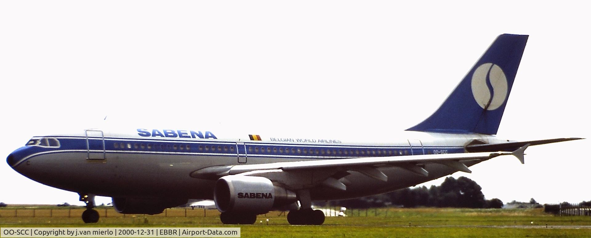 OO-SCC, 1986 Airbus A310-322 C/N 437, Taxiing at brussels