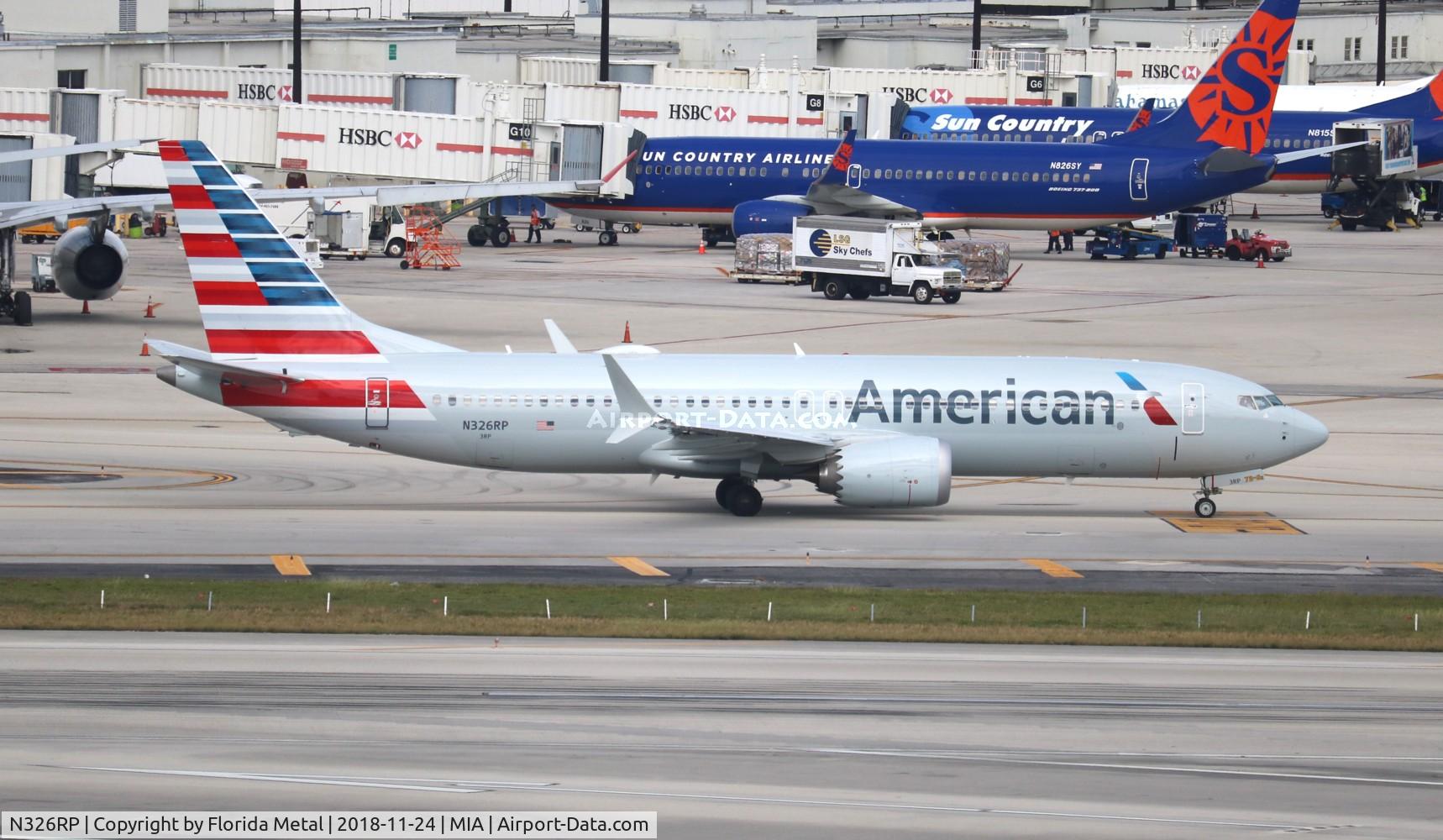 N326RP, 2018 Boeing 737-8 MAX C/N 44456, American