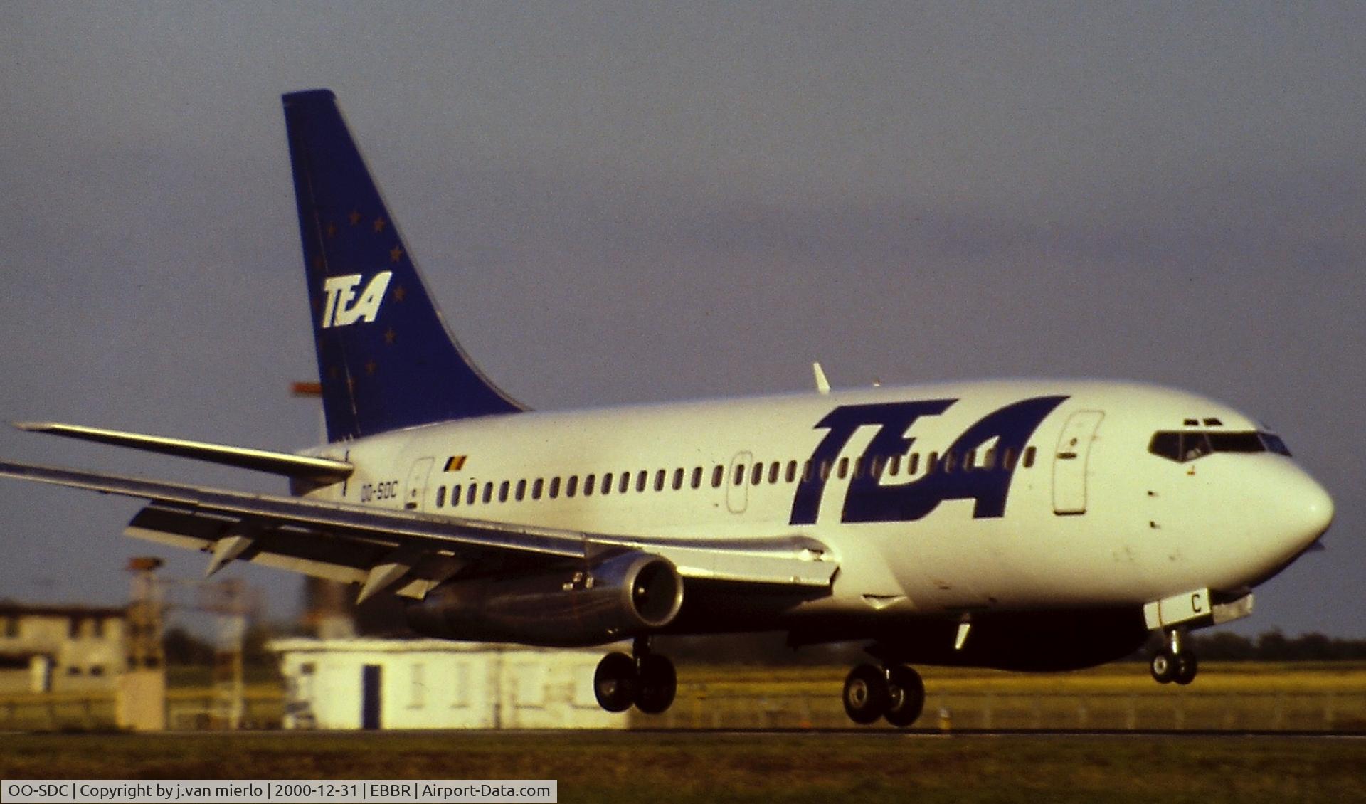 OO-SDC, 1974 Boeing 737-229 C/N 20909, Landing 25L at Brussels