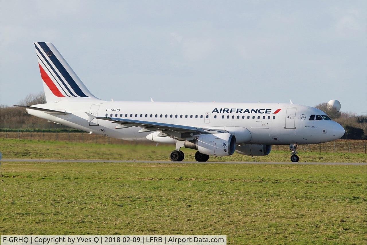 F-GRHQ, 2000 Airbus A319-111 C/N 1404, Airbus A319-111, Taxiing rwy 25L, Brest-Bretagne airport (LFRB-BES)