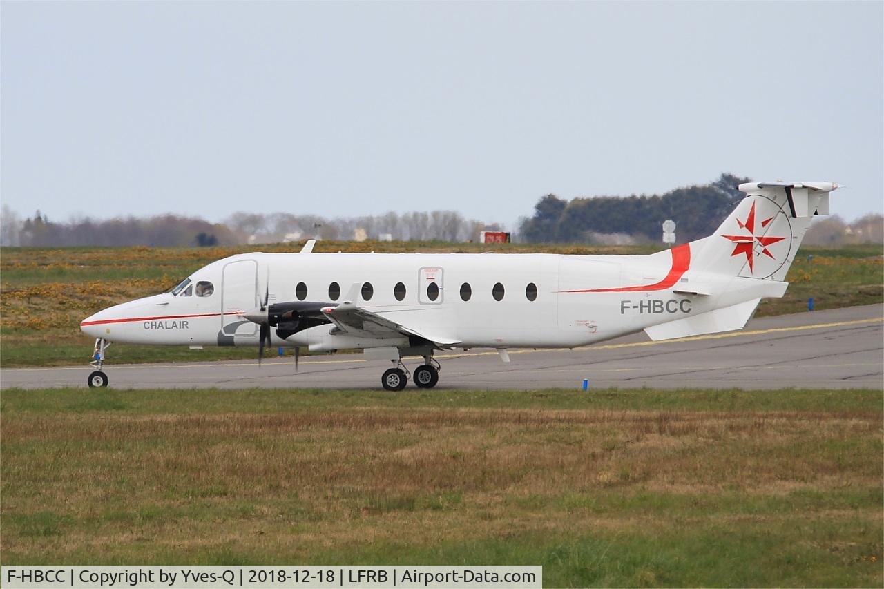 F-HBCC, 1999 Beech 1900D C/N UE-350, Beech 1900D, Taxiing to  rwy 07R, Brest-Bretagne Airport (LFRB-BES)