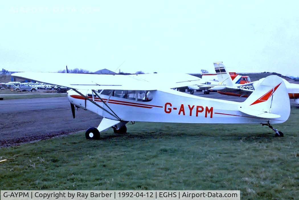 G-AYPM, 1951 Piper L-18C Super Cub C/N 18-1373, G-AYPM   Piper L-18C-95 Super Cub [18-1373] Henstridge~G 12/04/1992