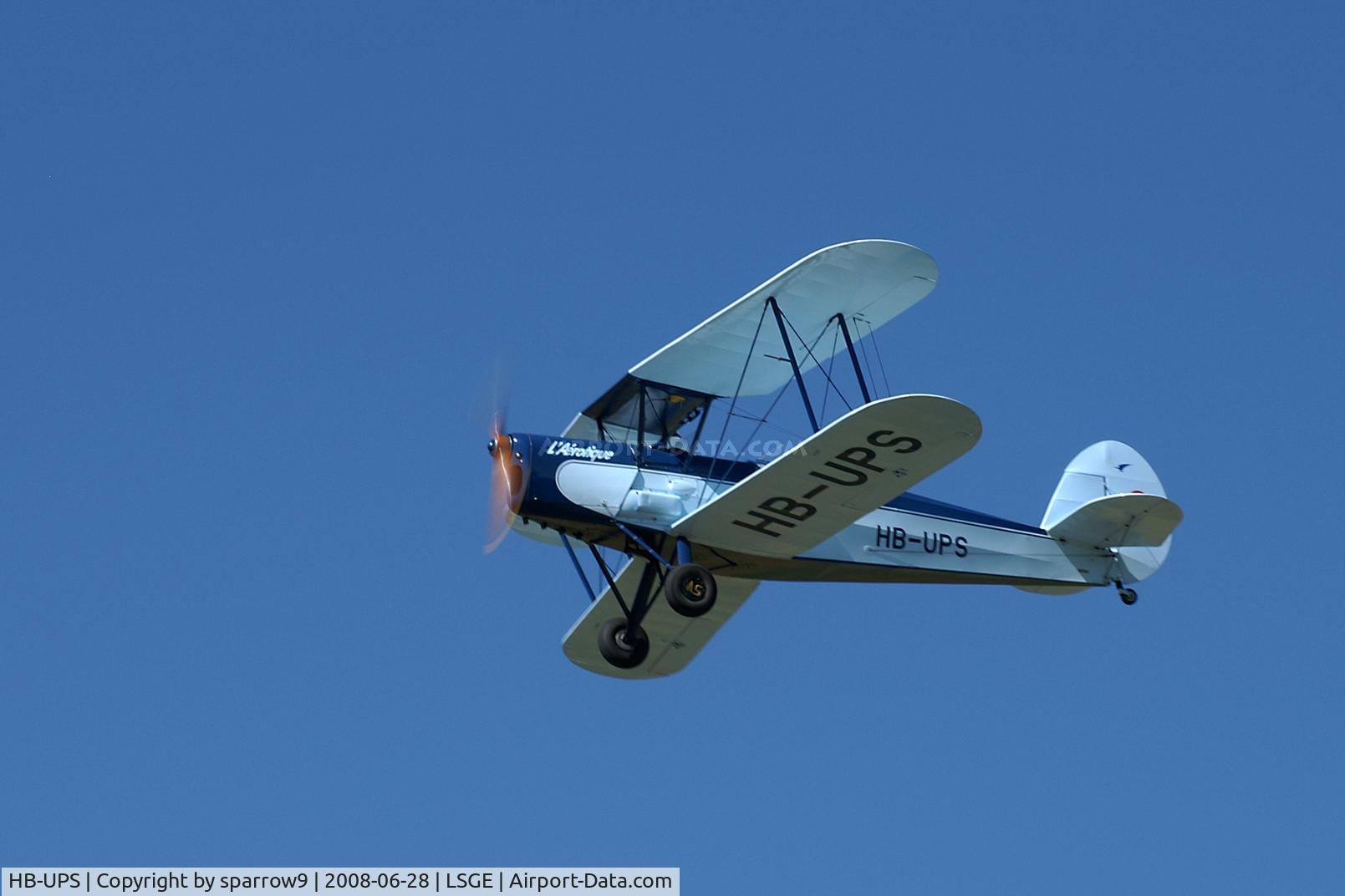 HB-UPS, 1946 Stampe-Vertongen SV-4C C/N 243, RIO Ecuvillens. HB-registered since 1989-05-09