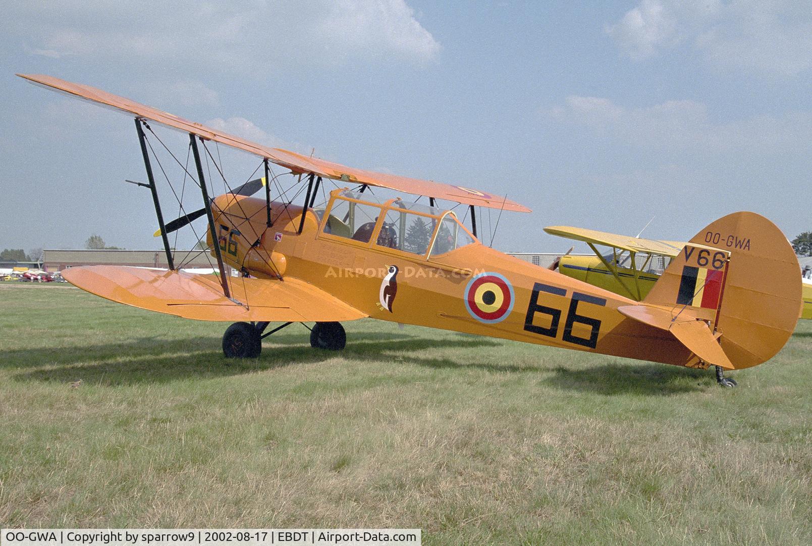OO-GWA, 1947 Stampe-Vertongen SV-4C C/N 478, Schaffen-Diest. Scanned from a slide.