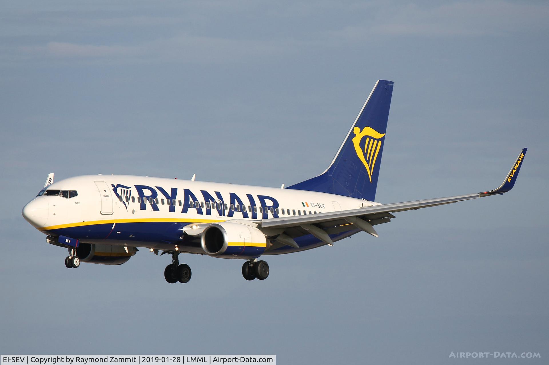 EI-SEV, 1999 Boeing 737-73S C/N 29078, B737-700 EI-SEV Ryanair