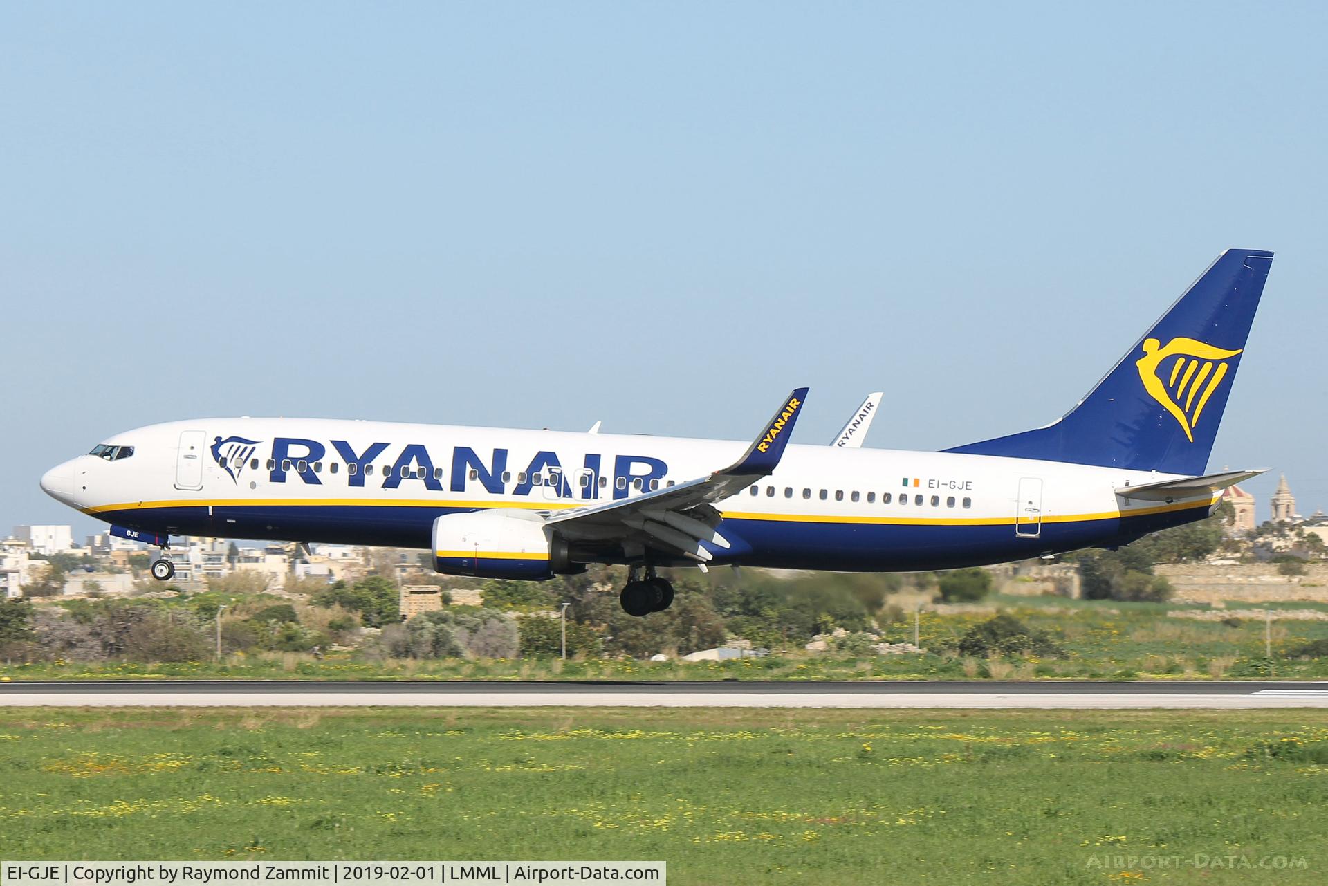 EI-GJE, 2018 Boeing 737-800 C/N 44823, B737-800 EI-GJE Ryanair