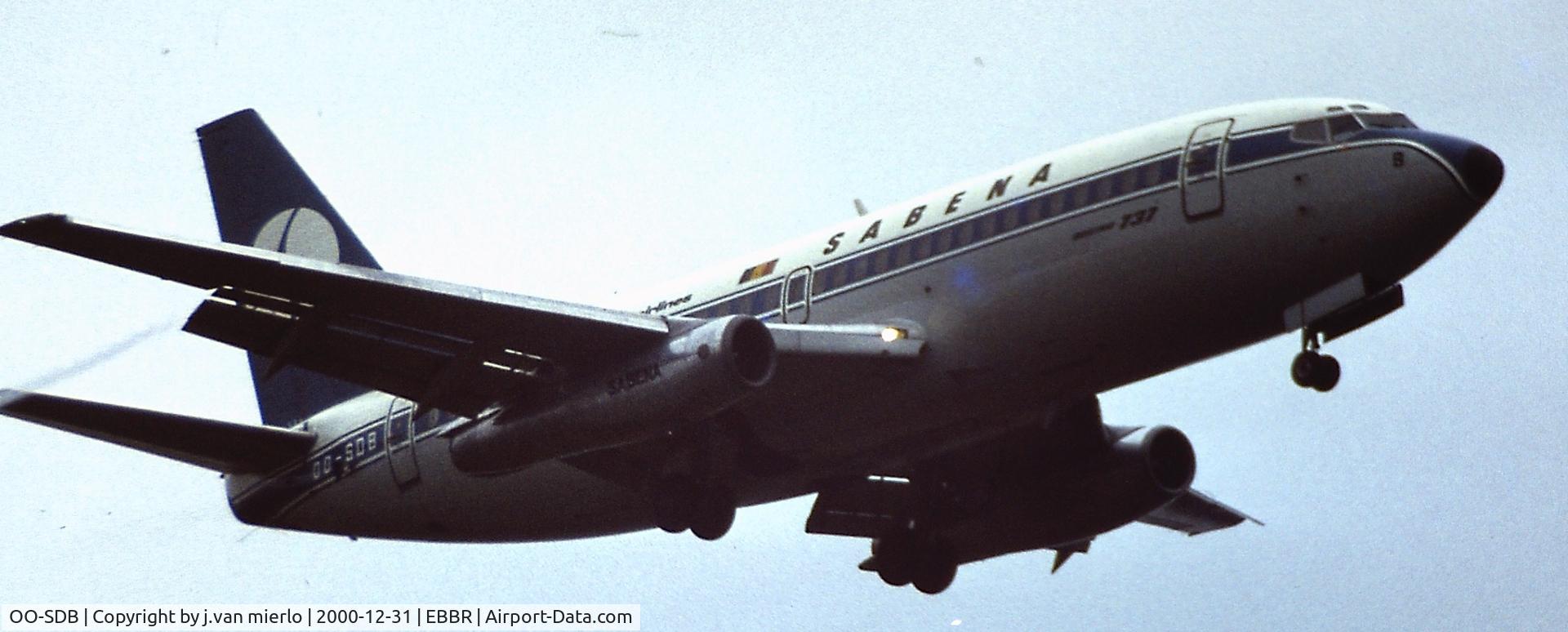OO-SDB, 1974 Boeing 737-229 C/N 20908, Approaching 25L at Brussels