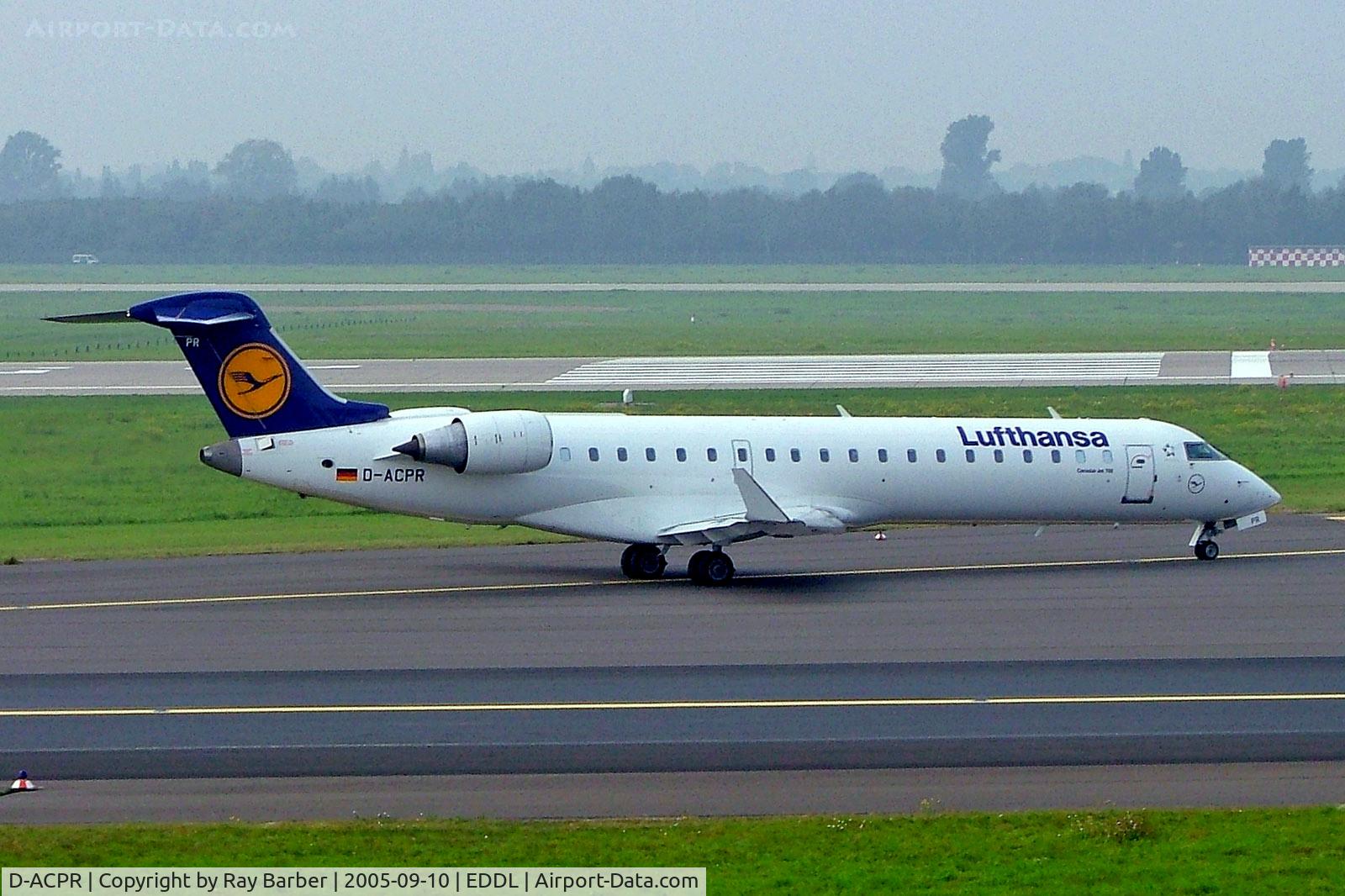D-ACPR, 2003 Canadair CRJ-701ER (CL-600-2C10) Regional Jet C/N 10098, D-ACPR   Canadair CRJ-700 [10098] (Lufthansa Regional/CityLine) Dusseldorf Int'l~D 10/09/2005