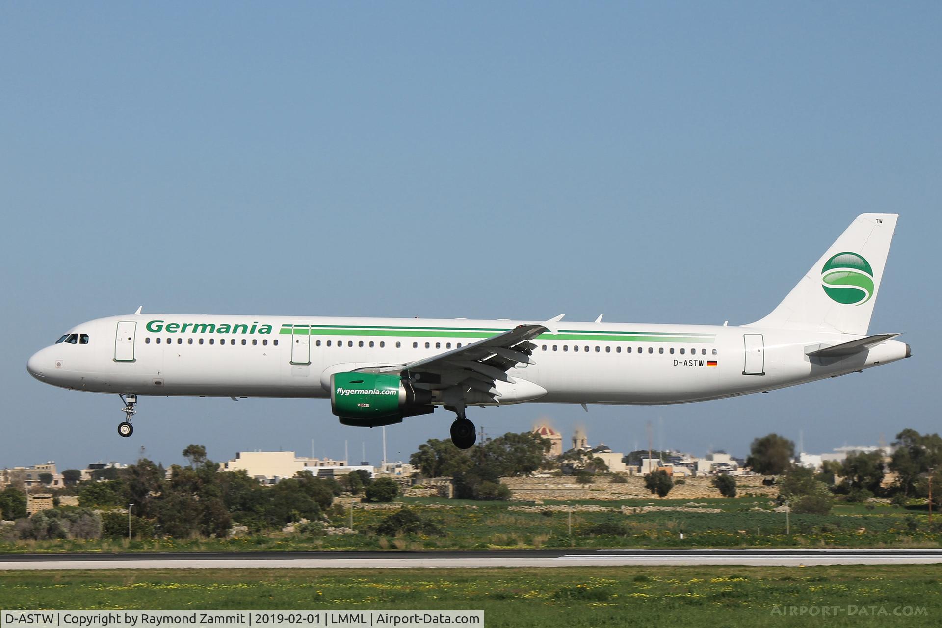 D-ASTW, 1999 Airbus A321-211 C/N 970, A321 D-ASTW Germania
