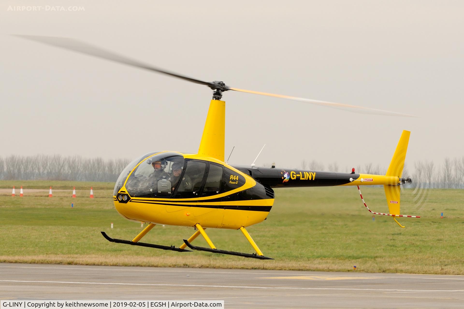 G-LINY, 2008 Robinson R44 Raven II C/N 12356, Regular Visitor.