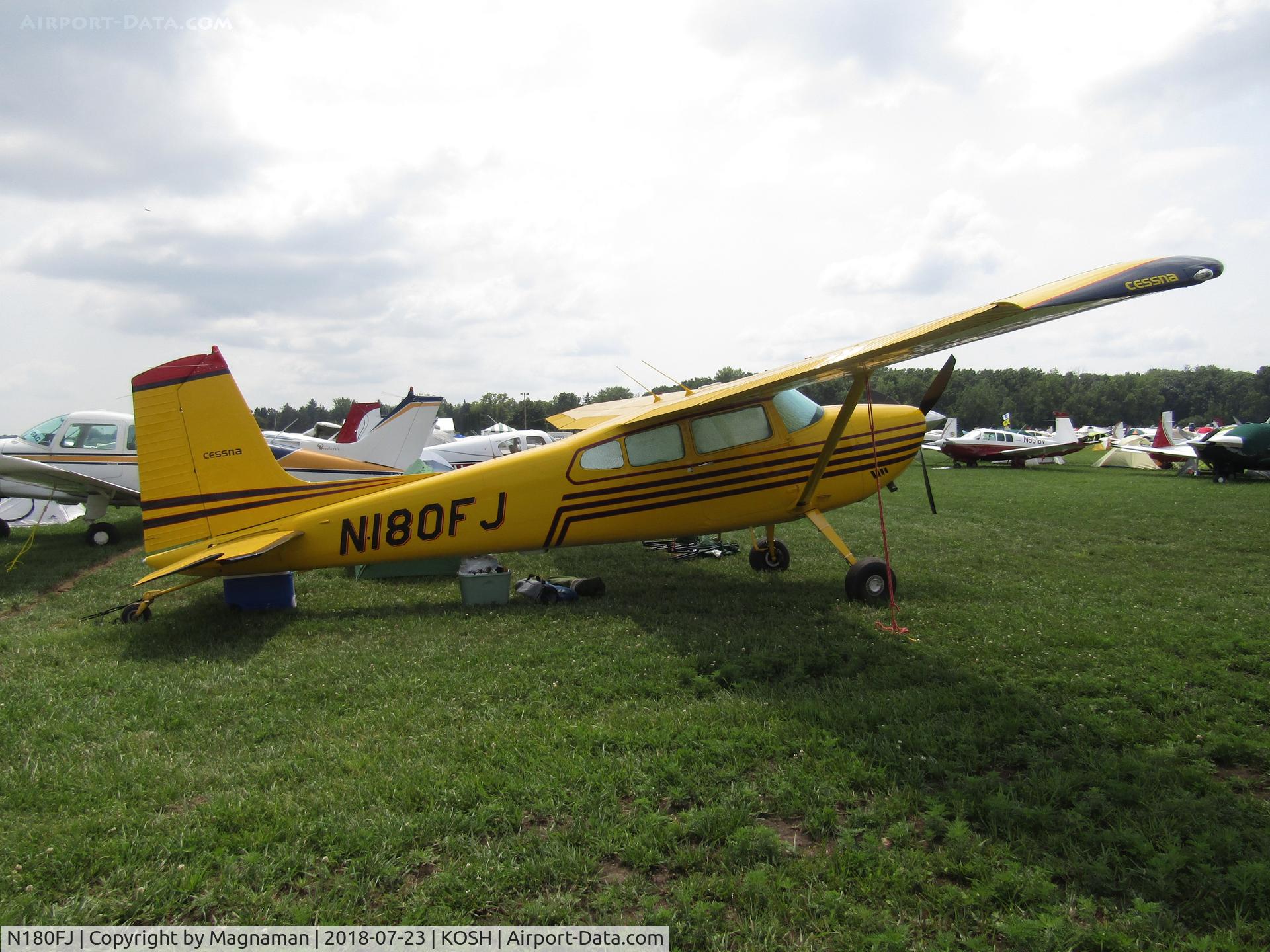 N180FJ, 1977 Cessna 180K Skywagon C/N 18052900, at EAA 18