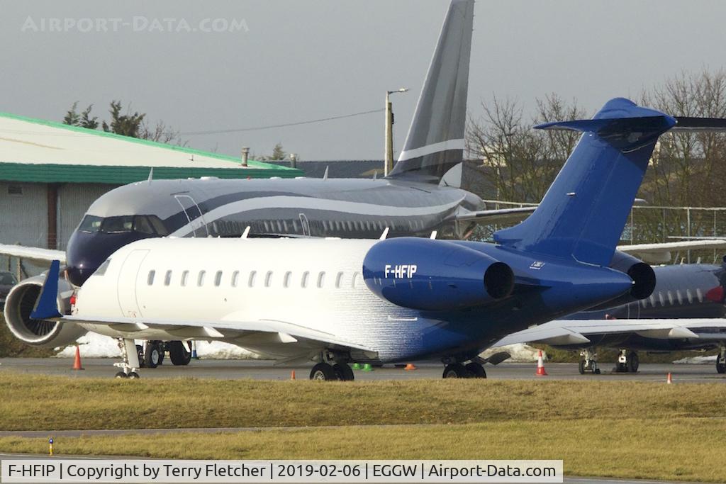 F-HFIP, 2013 Bombardier BD-700-1A10 Global Express C/N 9567, At Luton