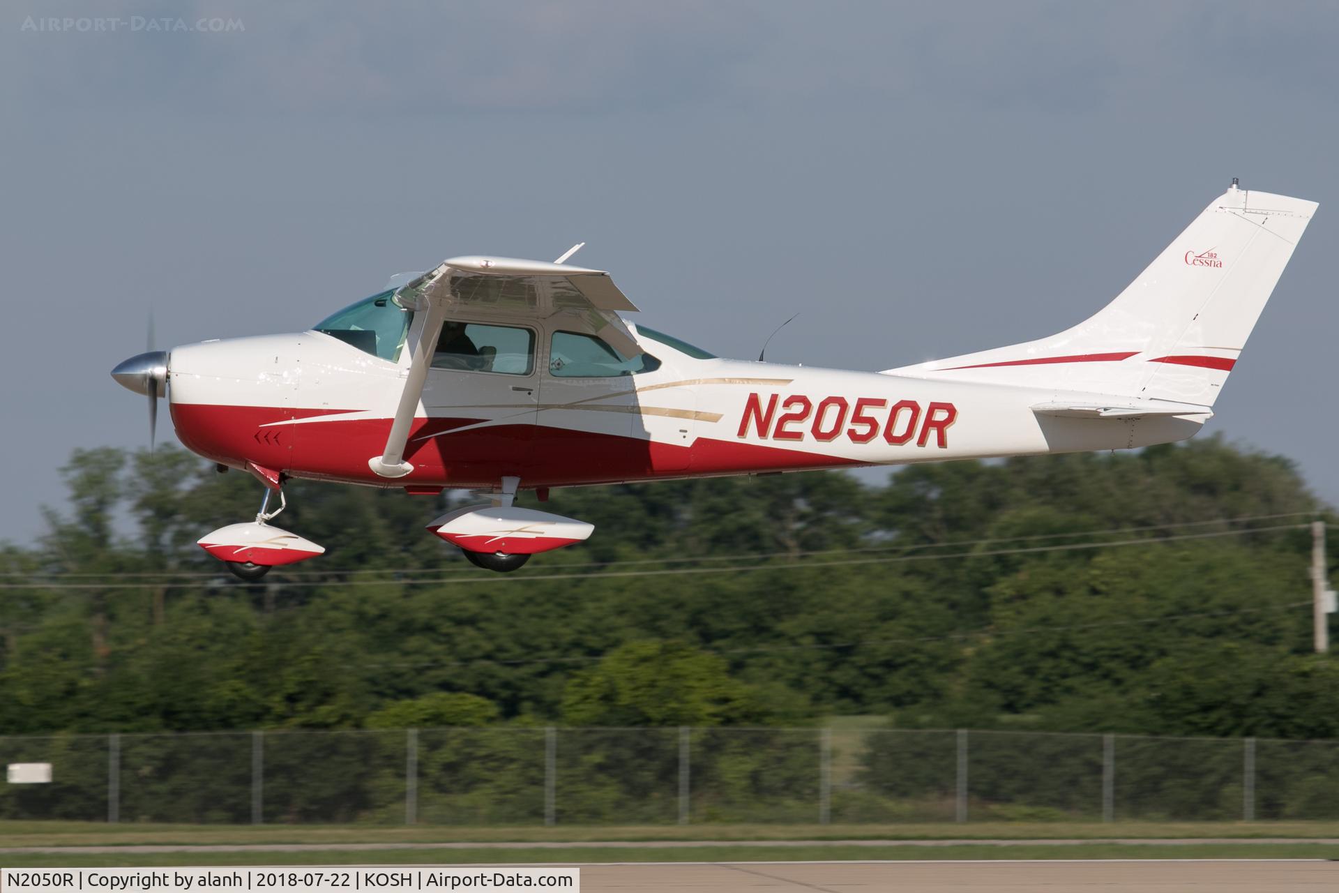N2050R, 1964 Cessna 182G Skylane C/N 18255250, Arriving at AirVenture 2018 (tempting to make a joke about fly-by-wire!)
