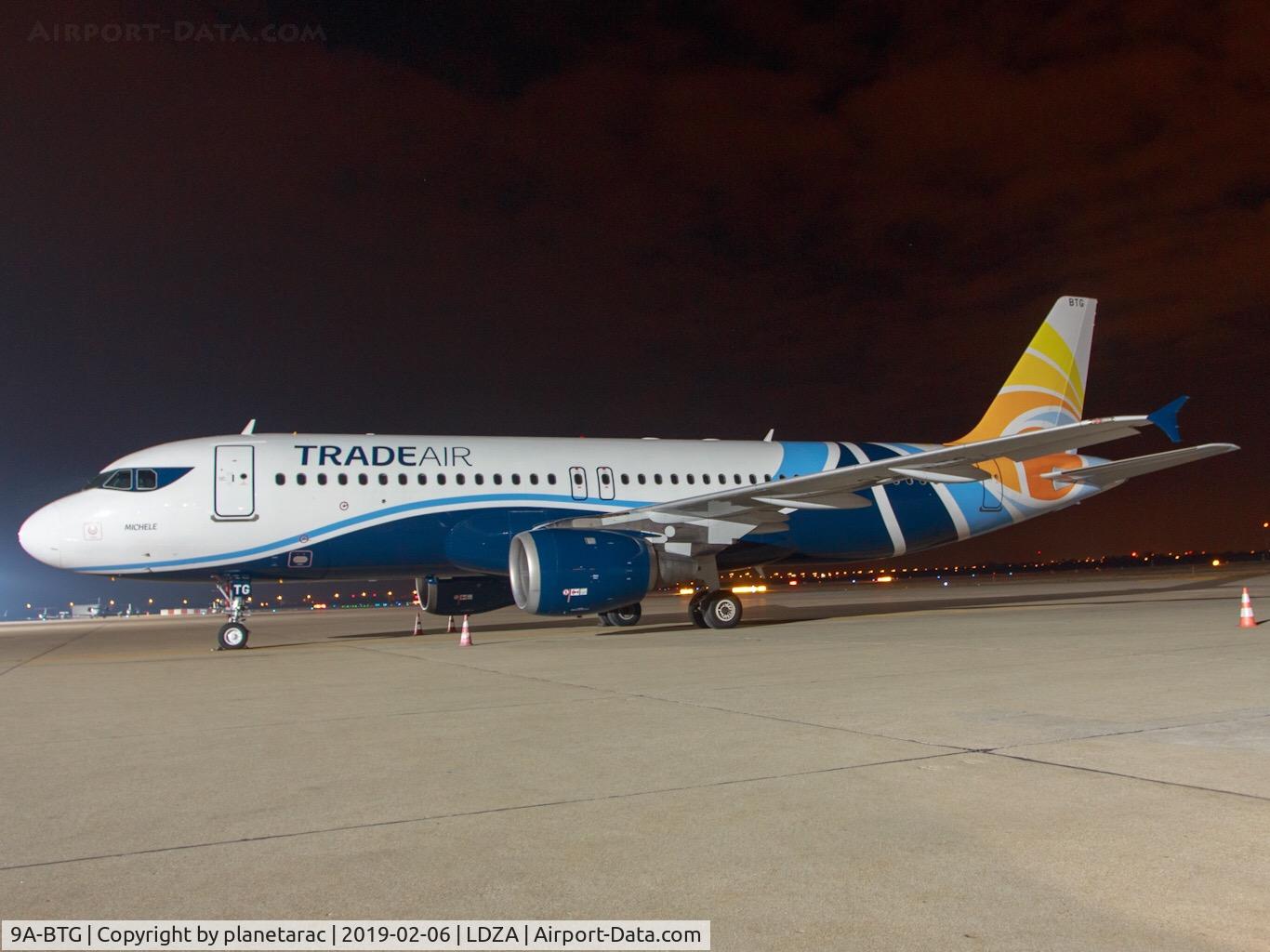 9A-BTG, 1998 Airbus A320-212 C/N 795, Night sleep at Zagreb