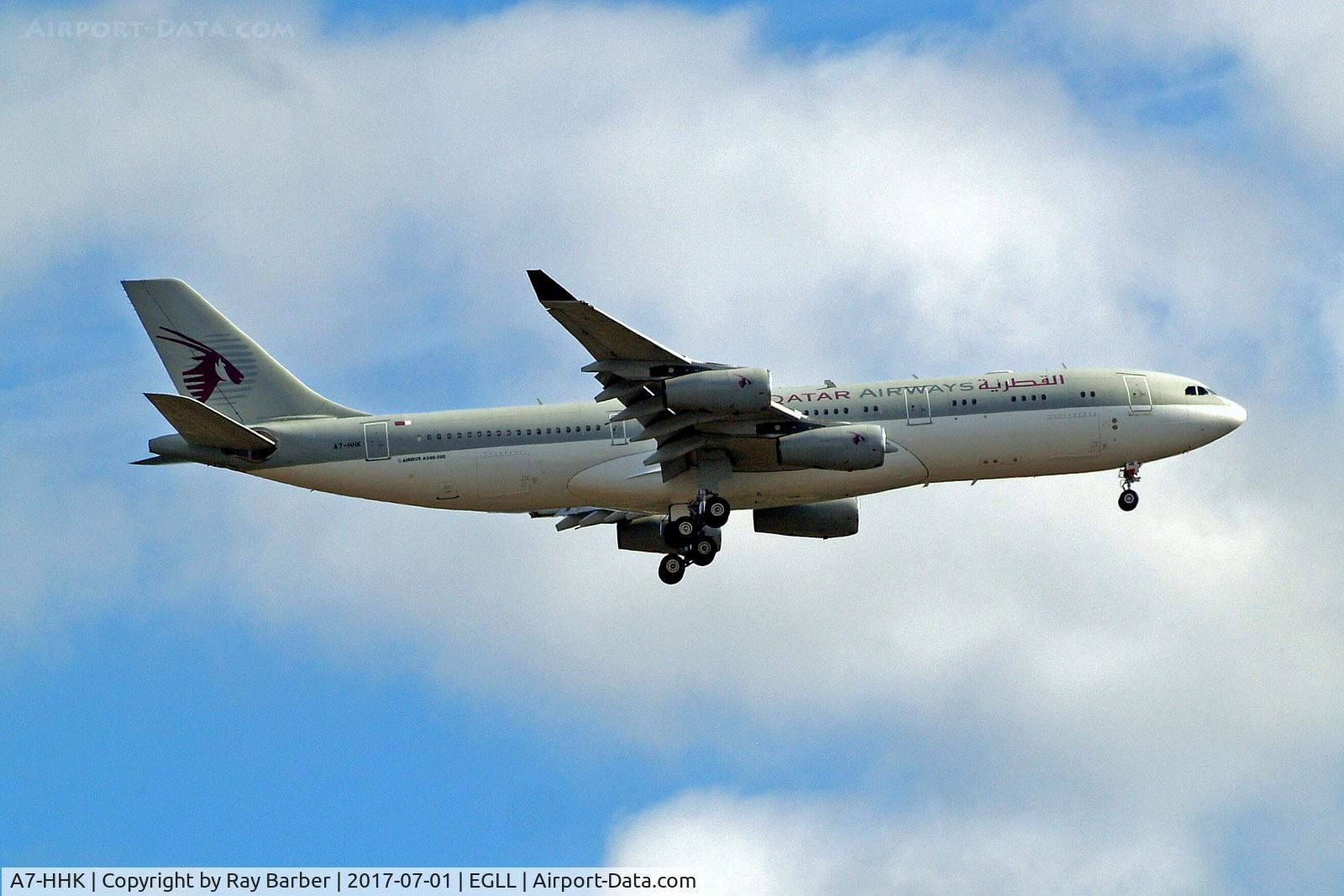 A7-HHK, 1993 Airbus A340-211 C/N 026, A7-HHK   Airbus A340-211 [026] (Qatar Airways Amiri Flight) Home~G 01/07/2017