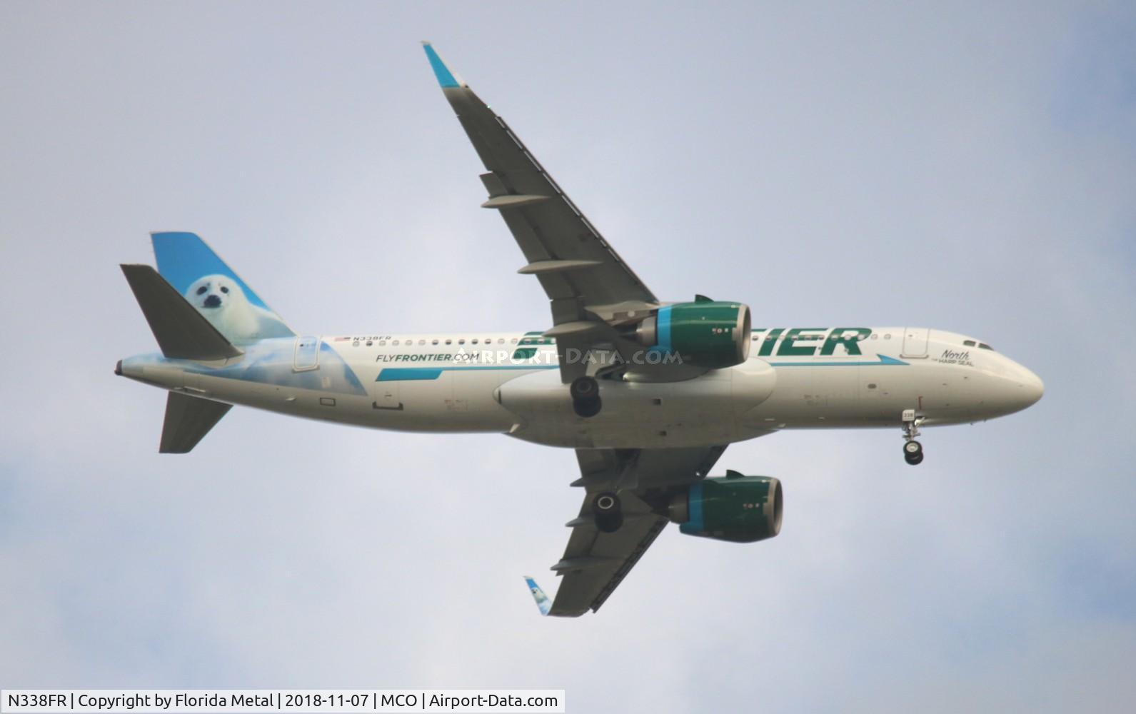 N338FR, 2018 Airbus A320-251N C/N 8402, North the Harp Seal