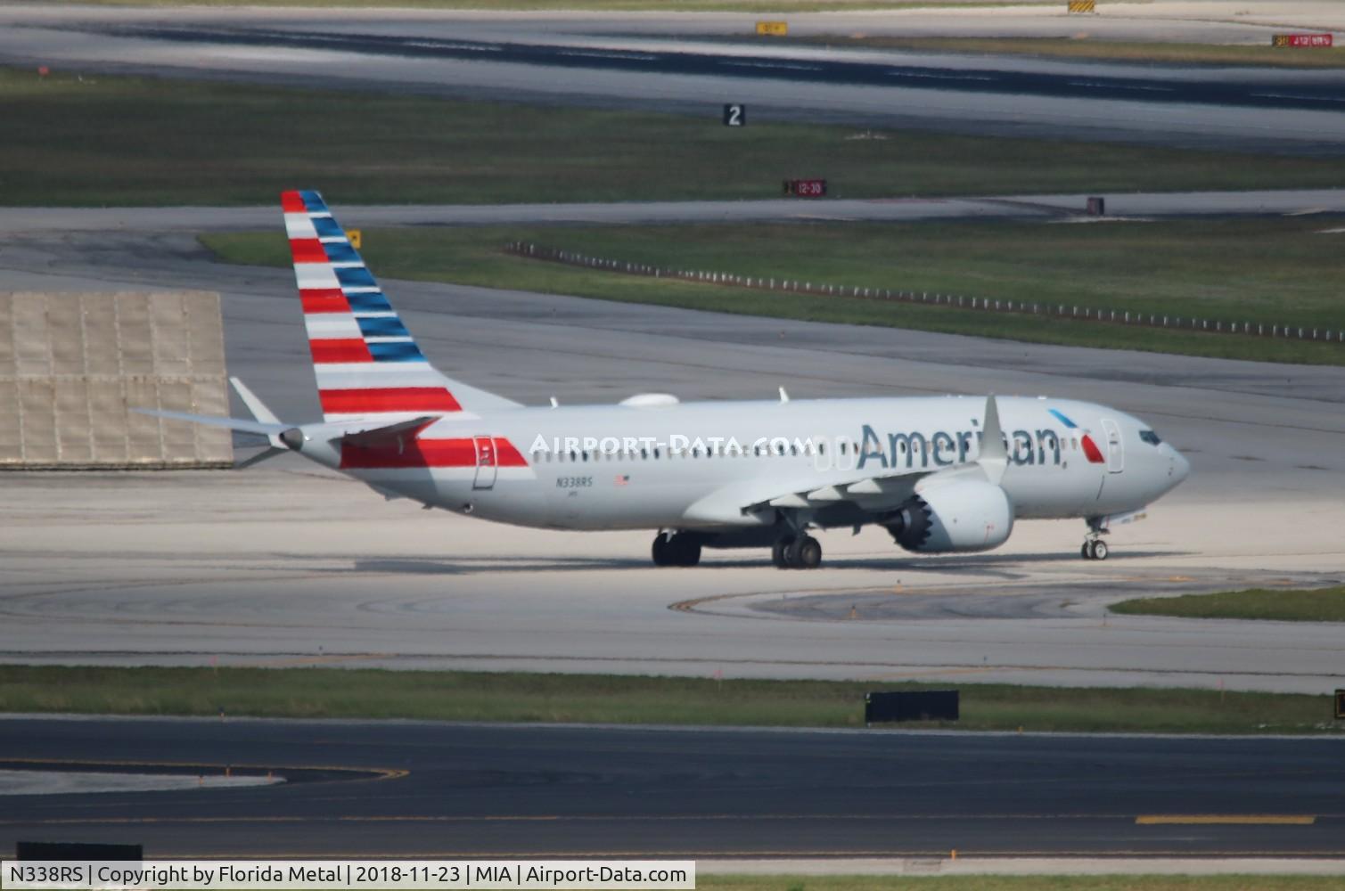 N338RS, 2018 Boeing 737-8 MAX C/N 44458, American