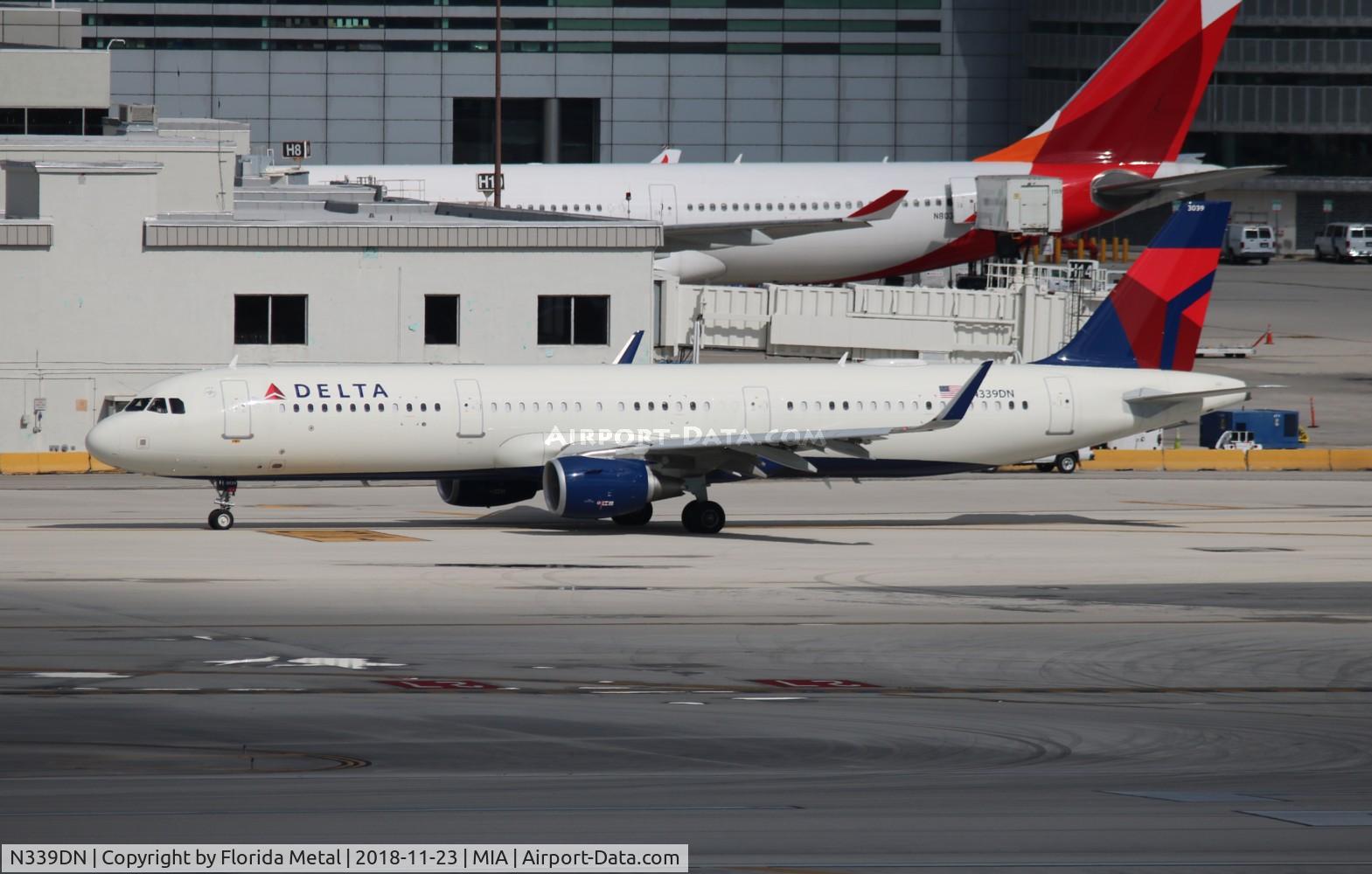 N339DN, 2018 Airbus A321-211 C/N 8128, Delta