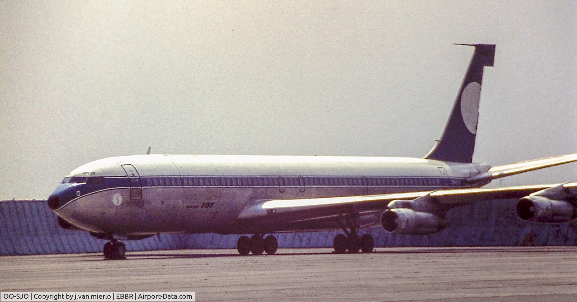 OO-SJO, 1969 Boeing 707-329C C/N 20200, stored at Brussels awaiting reactivation