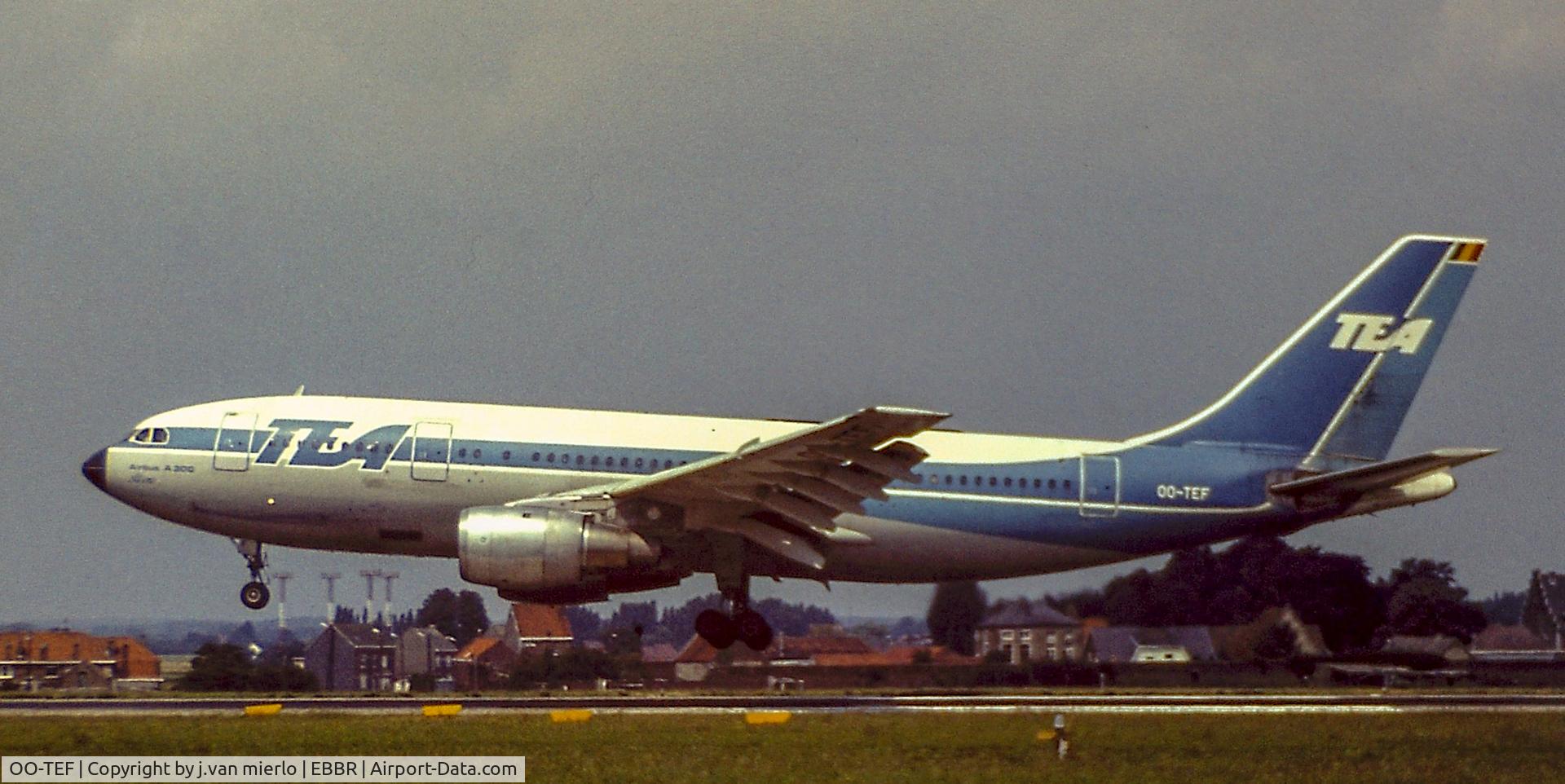 OO-TEF, 1973 Airbus A300B1 C/N 002, Touching 25L EBBR