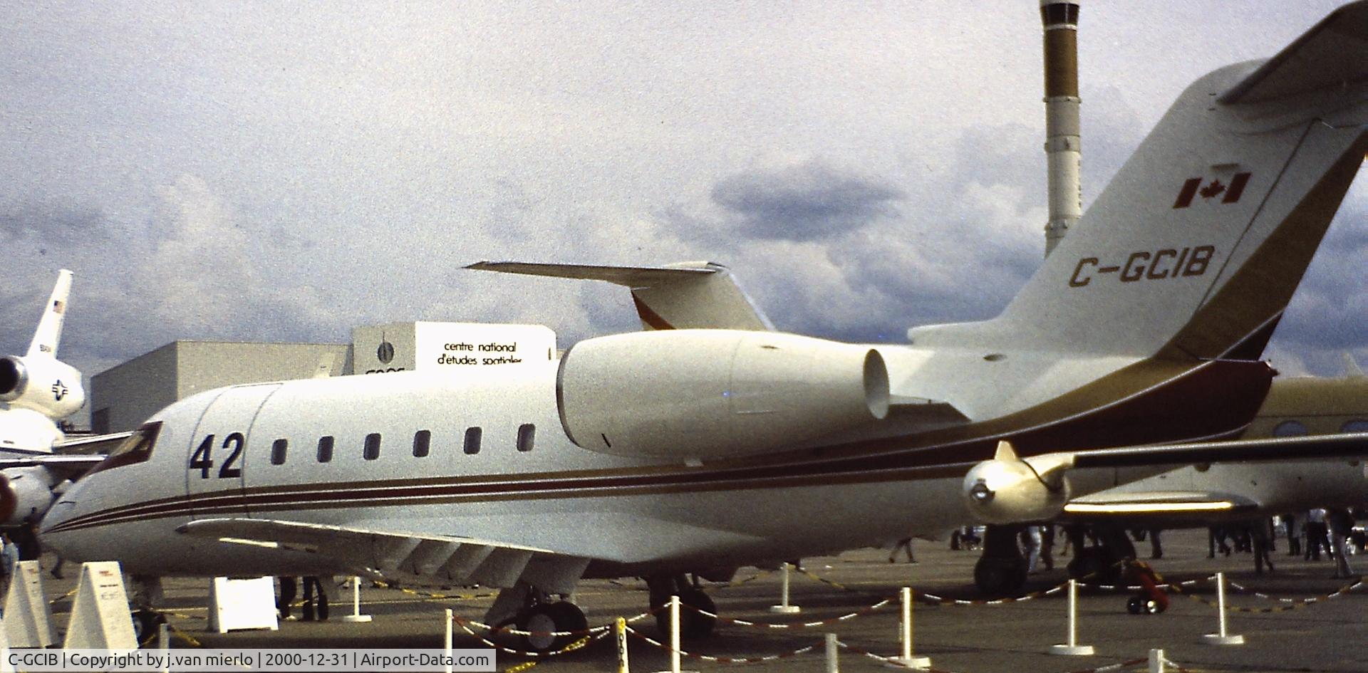 C-GCIB, Canadair Challenger 600 (CL-600-1A11) C/N 1010, Salon Le Bourget '80s