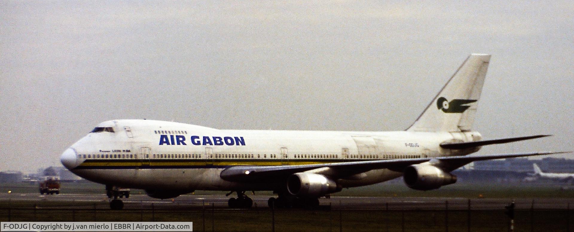 F-ODJG, 1978 Boeing 747-2Q2B C/N 21468, Emergency landing 25R at Brussels '80s