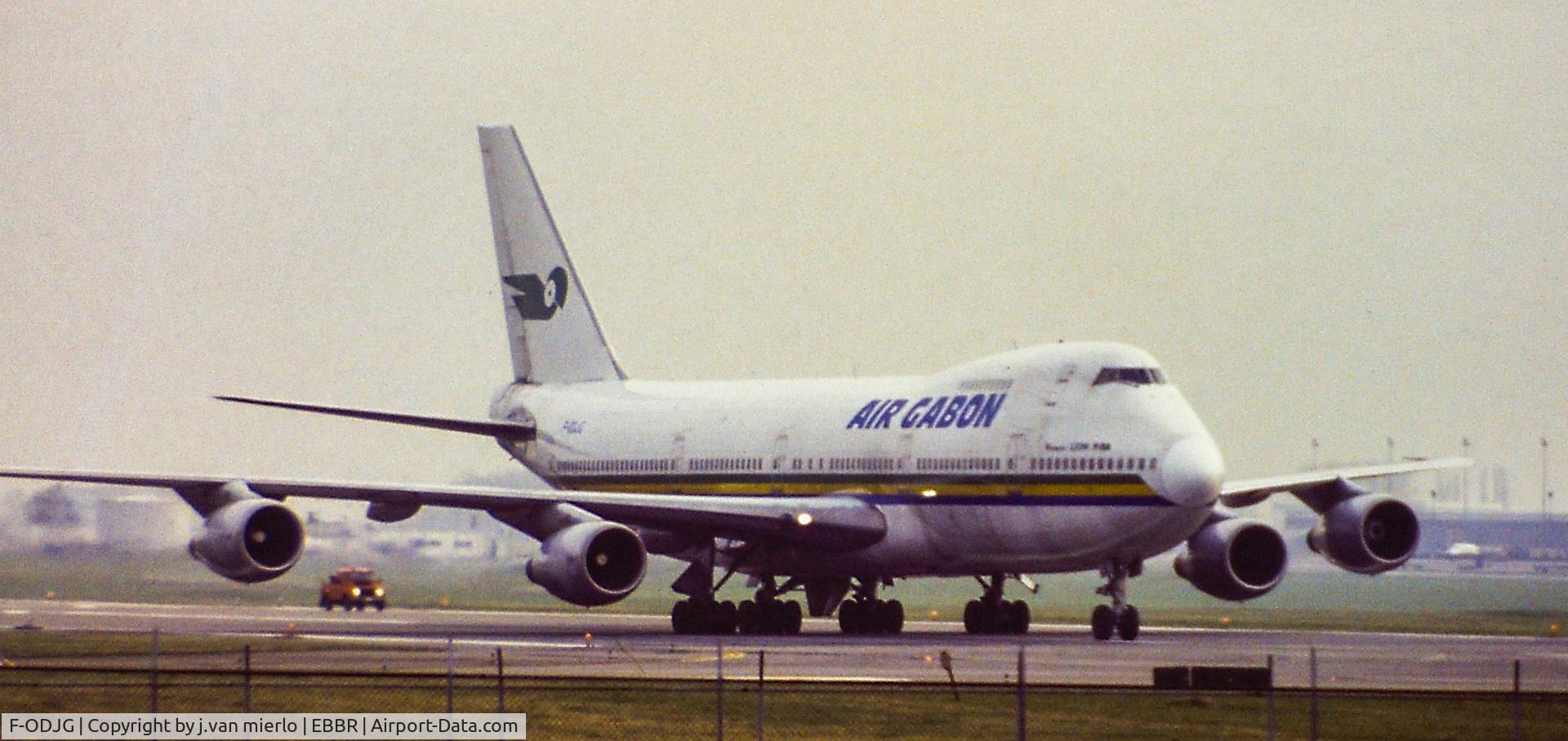 F-ODJG, 1978 Boeing 747-2Q2B C/N 21468, Emergency landing 25R Brussels'80s