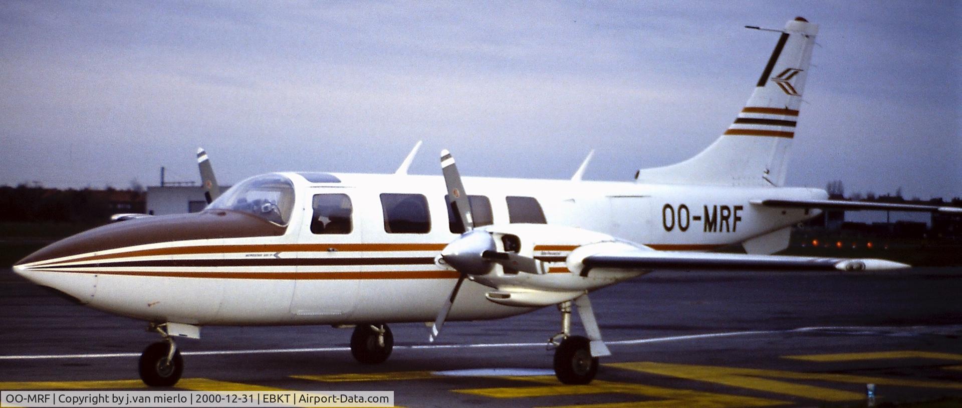 OO-MRF, 1978 Piper Aerostar 601P C/N 61P-0554-238, Wevelgem, Kortrijk, Belgium