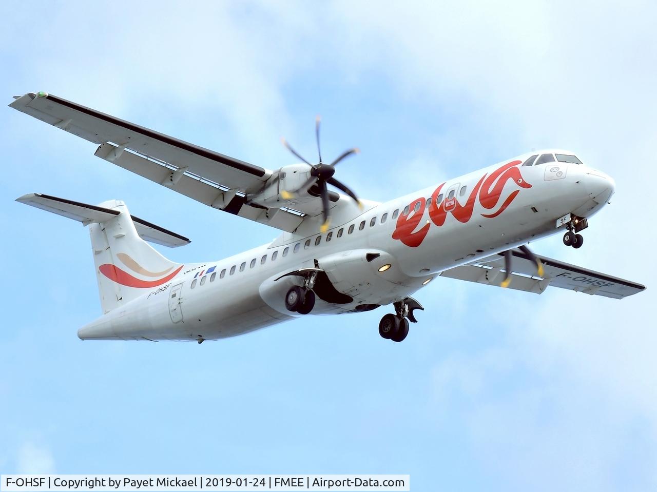 F-OHSF, 2000 ATR 72-212A C/N 650, Ewa Air on final rwy 14