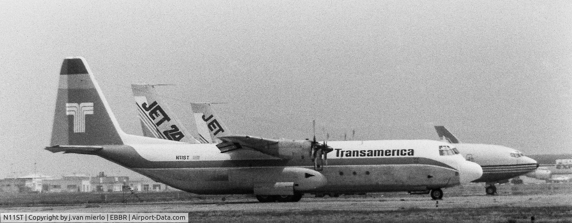 N11ST, 1970 Lockheed L-100-30 Hercules (L-382G) C/N 382-4384, Brussels, '80s